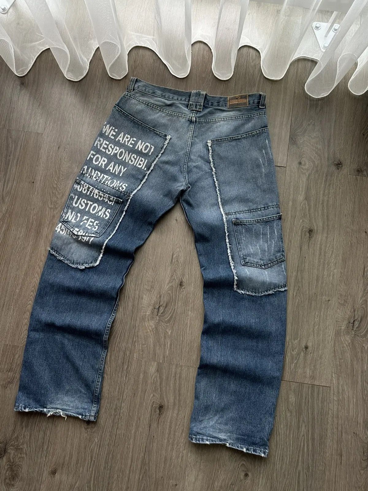 Japanese Brand × Vintage Vintage Japanese DJ Doringo Jeans Wear Denim Pocket Pants Size US 34 / EU 50 - 7 Thumbnail