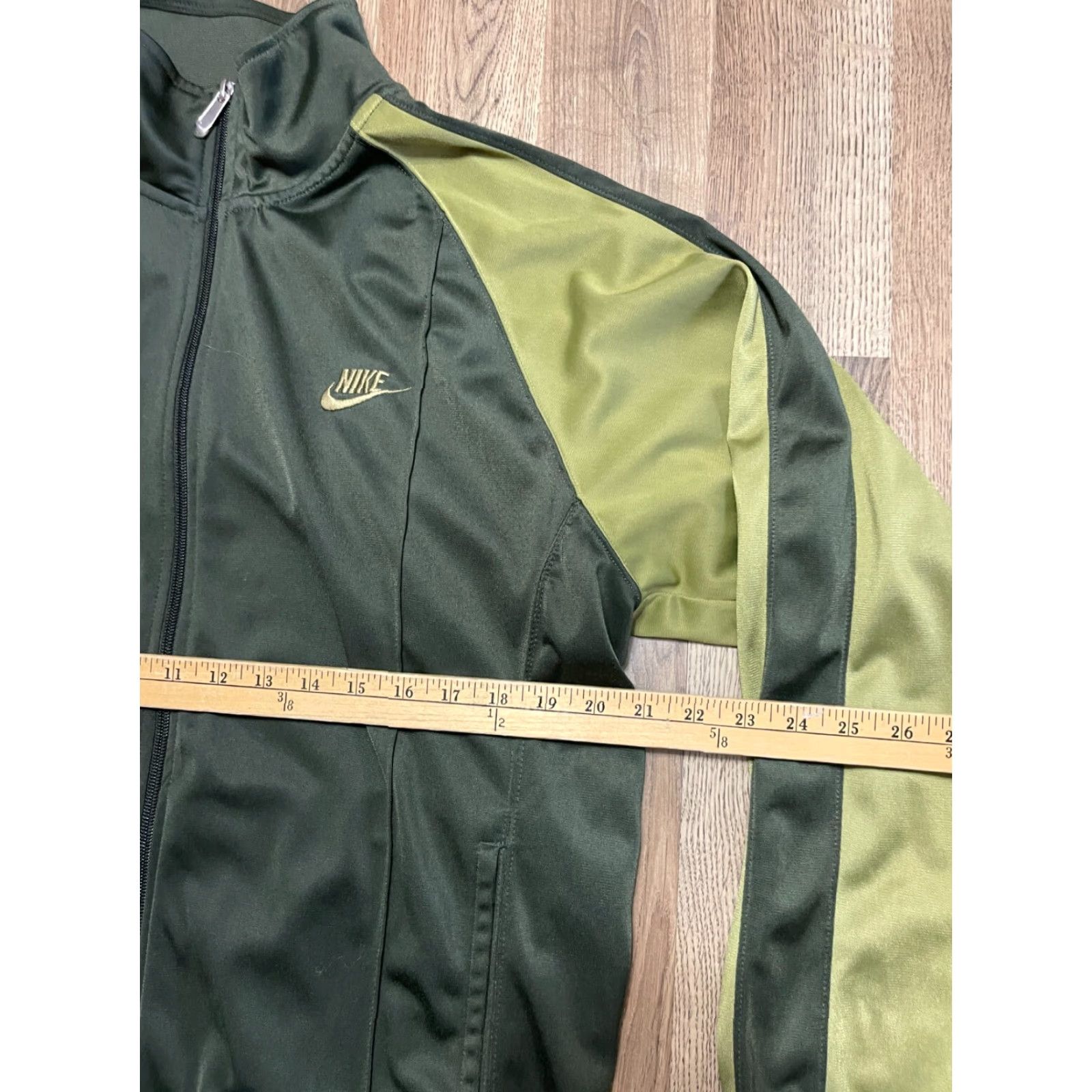 Nike Nike Sweatshirt Men's Small Green Full Zip Front Pockets Regular Size Size US S / EU 44-46 / 1 - 7 Thumbnail