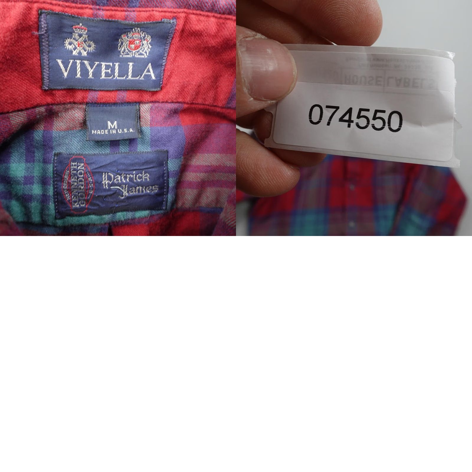Vintage Vintage Viyella Shirt Mens Medium Red Blue Plaid Button Up Made In USA Twill Size US M / EU 48-50 / 2 - 8 Thumbnail