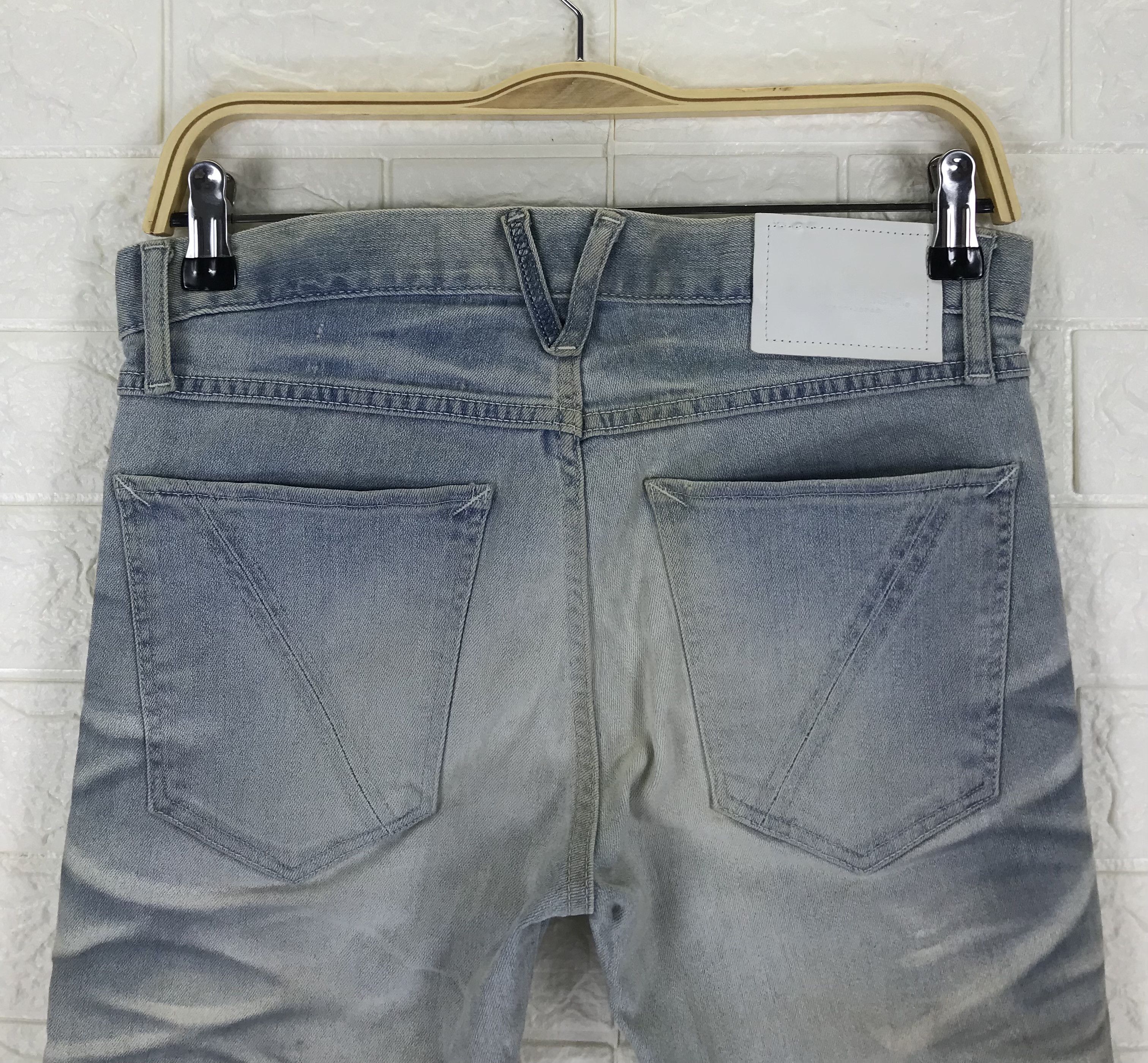 Vanquish Vintage Vanquish Faded Waxed Blue Skinny Jeans Size 28" / US 6 / IT 42 - 6 Thumbnail