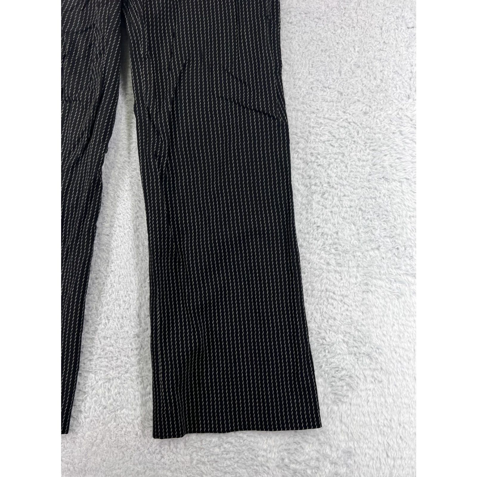 Ellen Tracy Linda Allard Ellen Tracy Pants Womens 10 Black White Striped Wool Blend Size 32" / US 10 / IT 46 - 5 Thumbnail