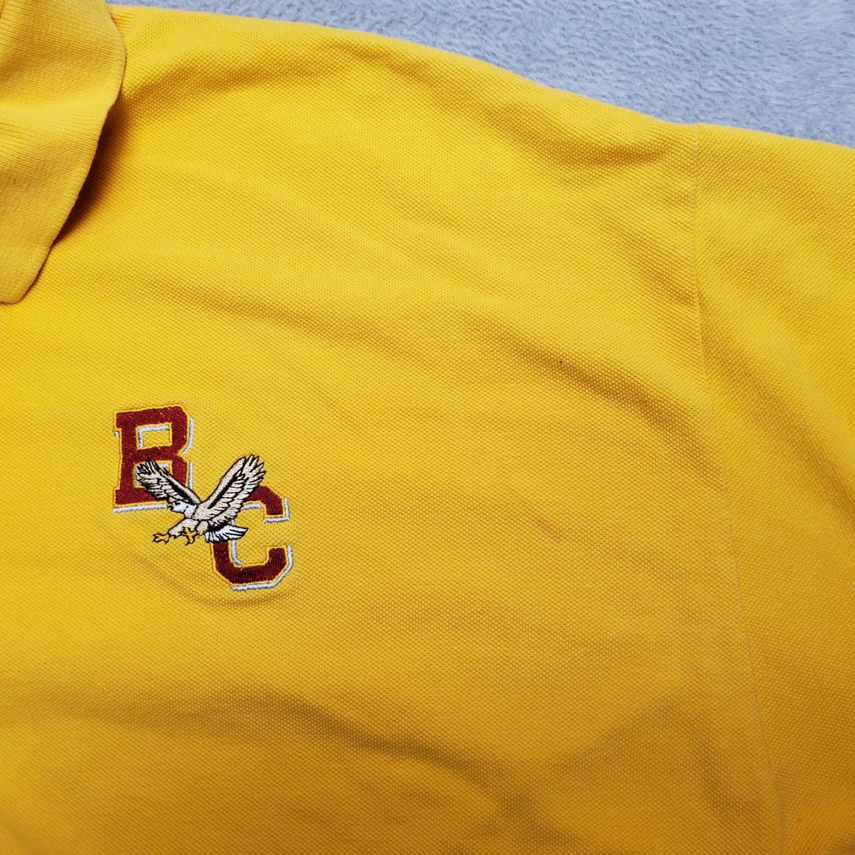 Vintage VINTAGE Vantage Polo Shirt Mens 2XL Yellow 100% Cotton Casual BC 80s 90s Solid Short Sleeve Collared Golf Walking Mens Size US XXL / EU 58 / 5 - 5 Thumbnail