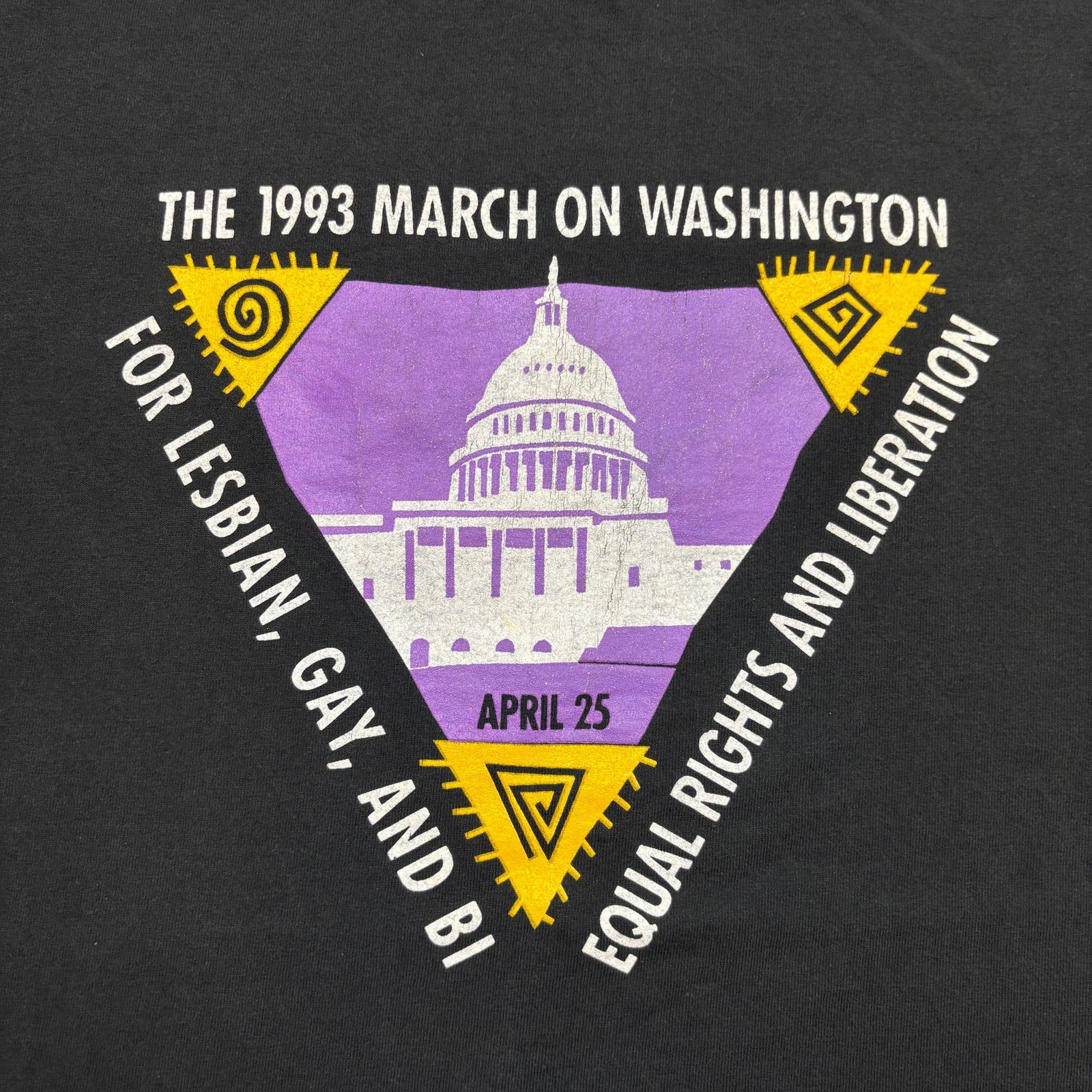 Fruit Of The Loom × Vintage Vintage 1993 March On Washington For LGBT Rights Shirt XL Size US XL / EU 56 / 4 - 1 Thumbnail