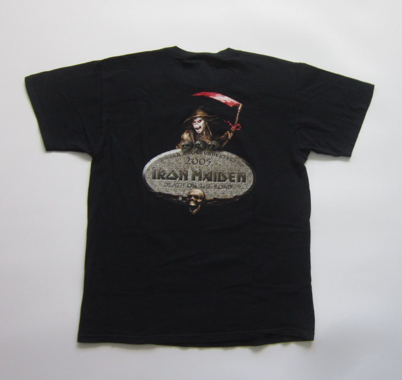 Vintage Iron Maiden Death On The Road 2005 Vintage T-Shirt Size US L / EU 52-54 / 3 - 4 Thumbnail