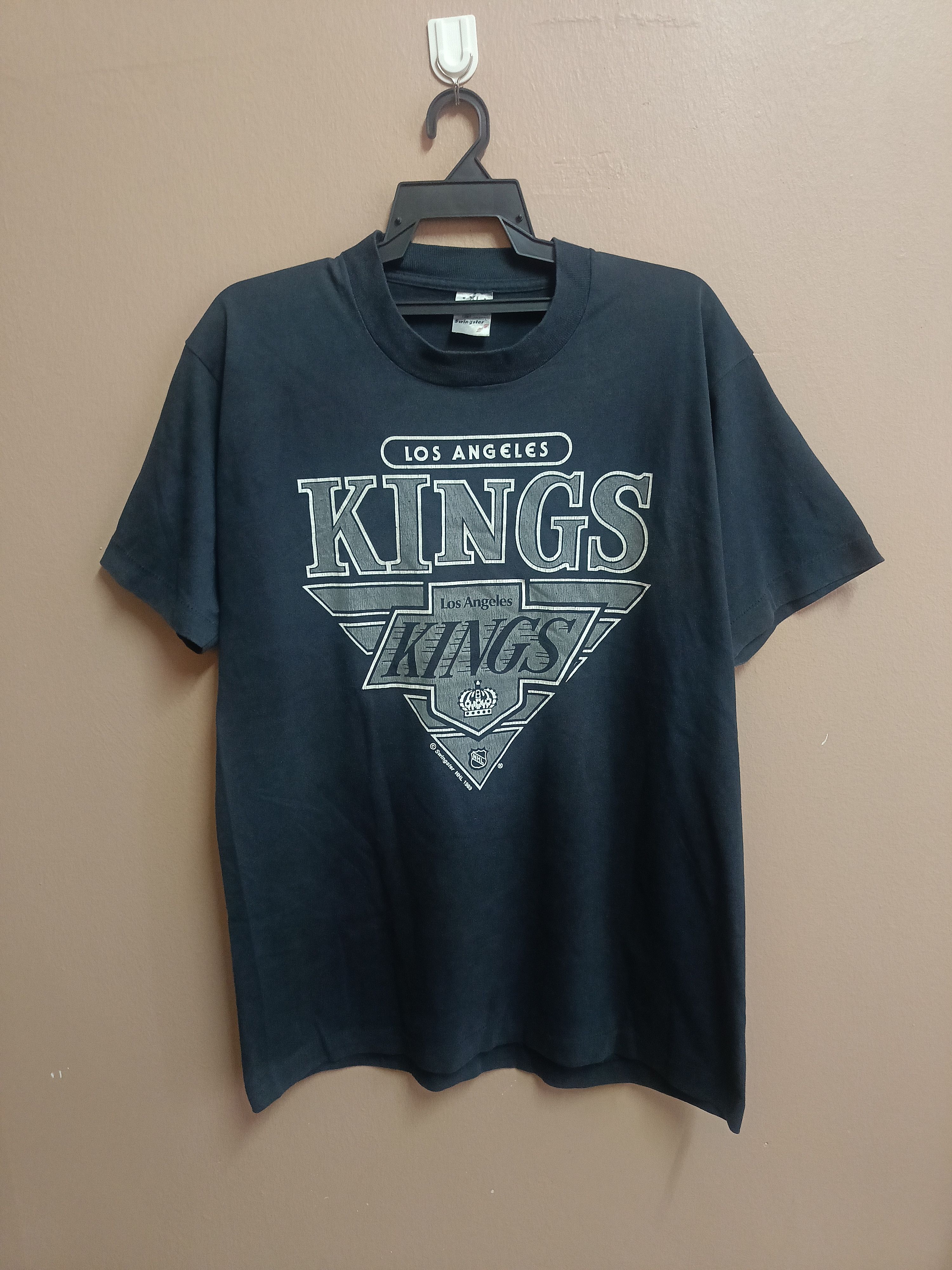 NHL × Swingster × Vintage Vtg 90 Los Angeles kings Sun faded Tee Size US M / EU 48-50 / 2 - 1 Thumbnail