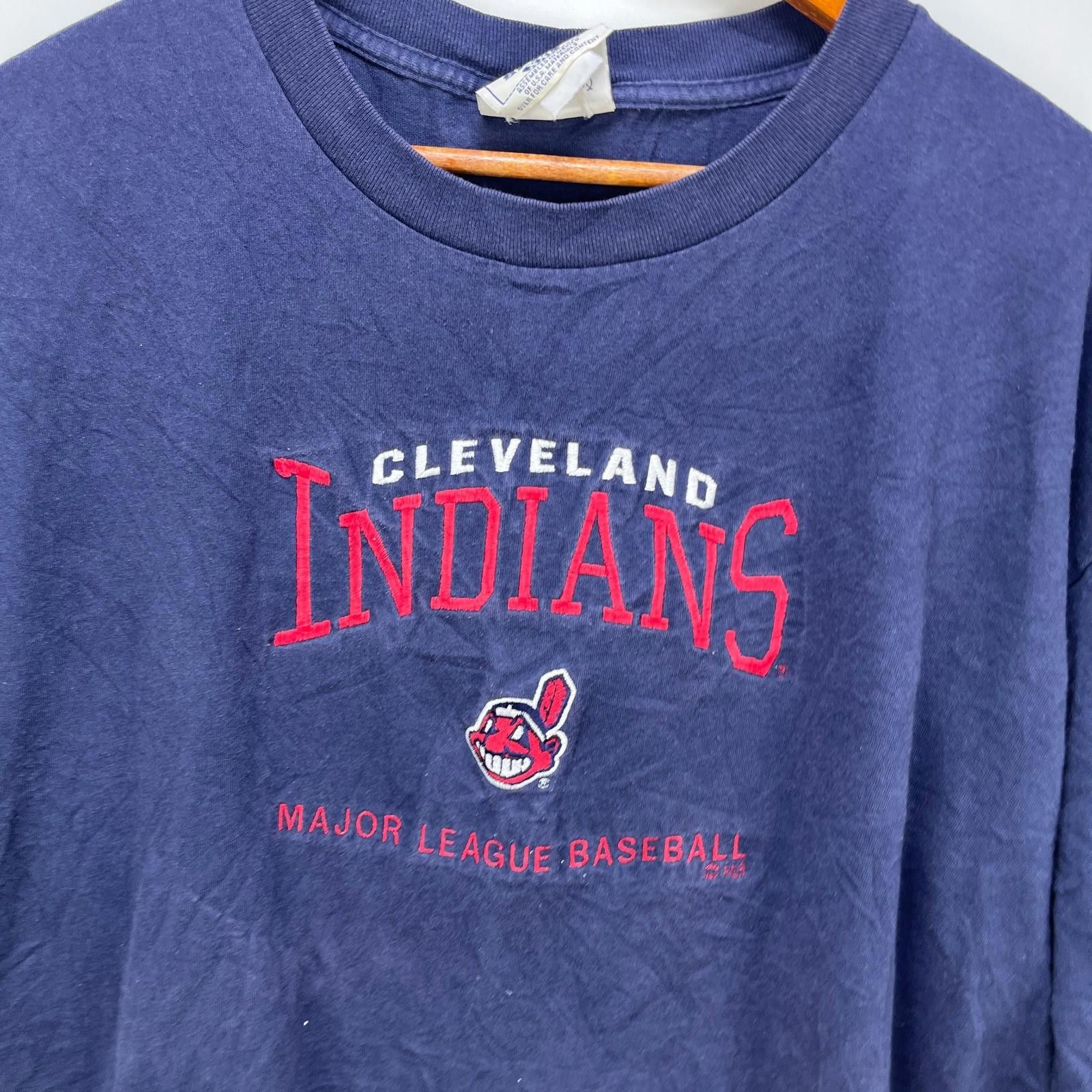 Lee Vintage 90s Cleveland Indians MLB Sun Faded T-Shirt 2XL Size ONE SIZE - 2 Thumbnail