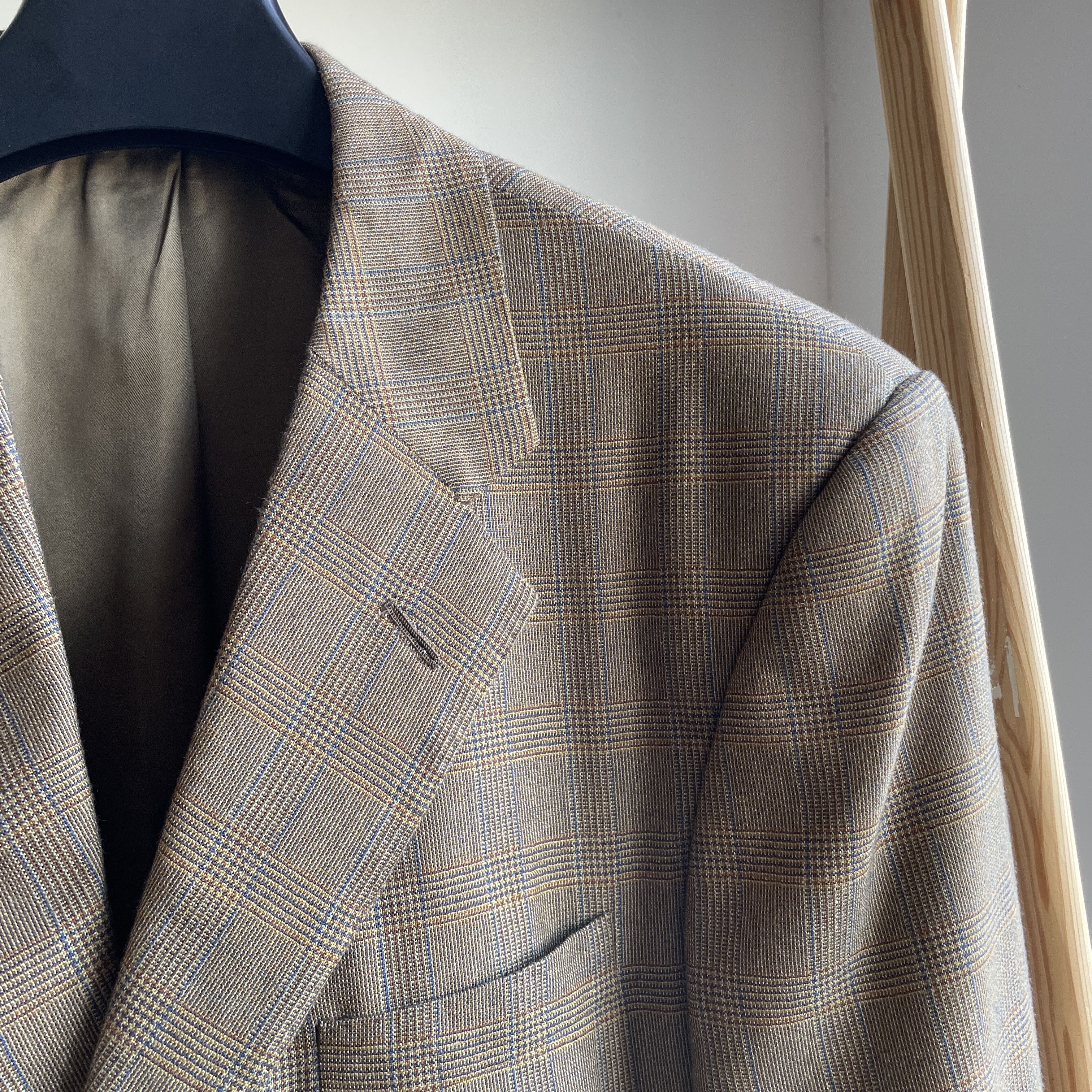 Chester Barrie Chester Barrie Savile Row Saksley Pure Cashmere Plaid Blazer Size 42L - 5 Thumbnail
