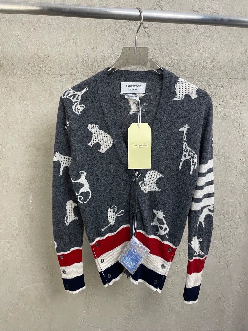 Thom Browne Thom Browne Cashmere cardigan Size S / US 4 / IT 40 - 1 Thumbnail