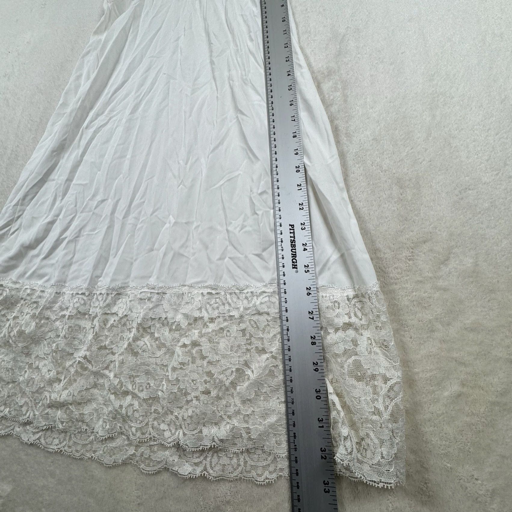 Vintage VINTAGE Vanity Fair Slip Dress White 34 Full Body Under Garment 1950s Nylon Womens Size XXS / US 00 / IT 34 - 5 Thumbnail