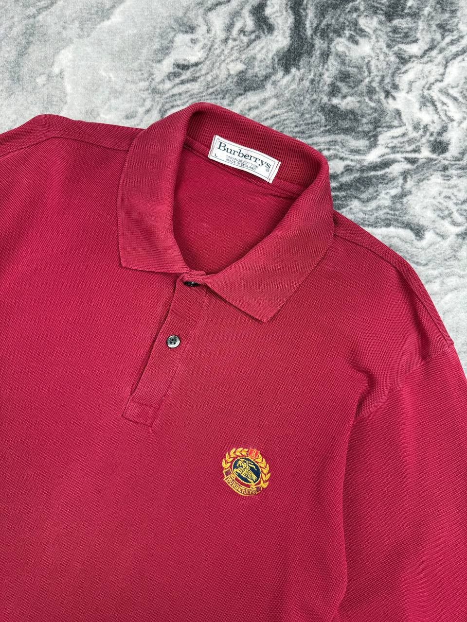 Burberry Vintage Burberrys Polo Shirt Long Sleeve 90s Size US L / EU 52-54 / 3 - 2 Thumbnail