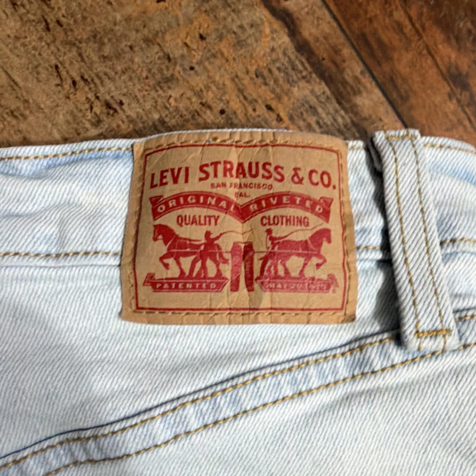 Levi's Levi's Ribcage Straight Ankle Denim Jeans RawHem WomenSize29 Size 29" - 3 Thumbnail