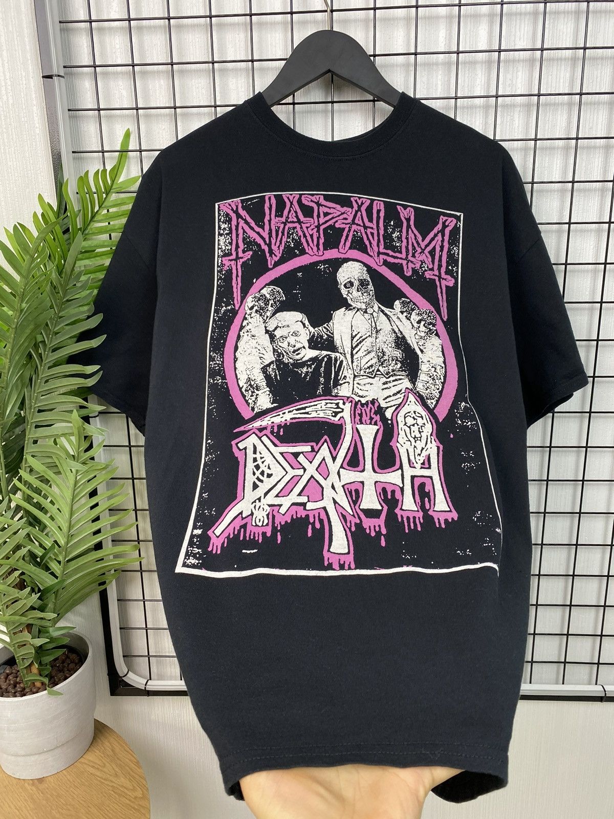 Band Tees Napalm Death Tee T shirt Men Oversized L big logo album Size US XXL / EU 58 / 5 - 9 Thumbnail