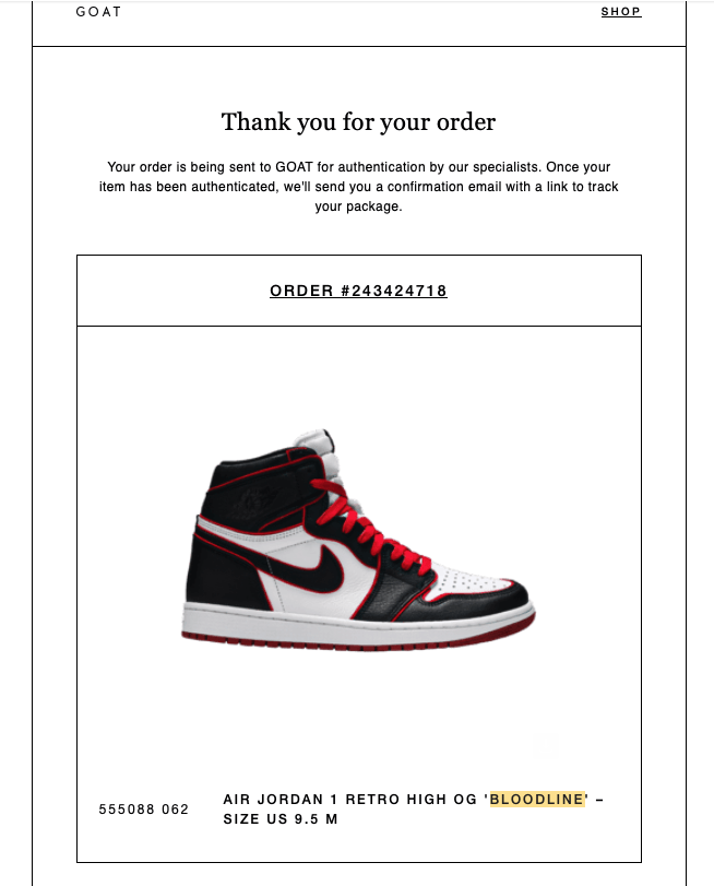 Nike Nike Air Jordan 1 Bloodline Size US 9.5 / EU 42-43 - 5 Thumbnail