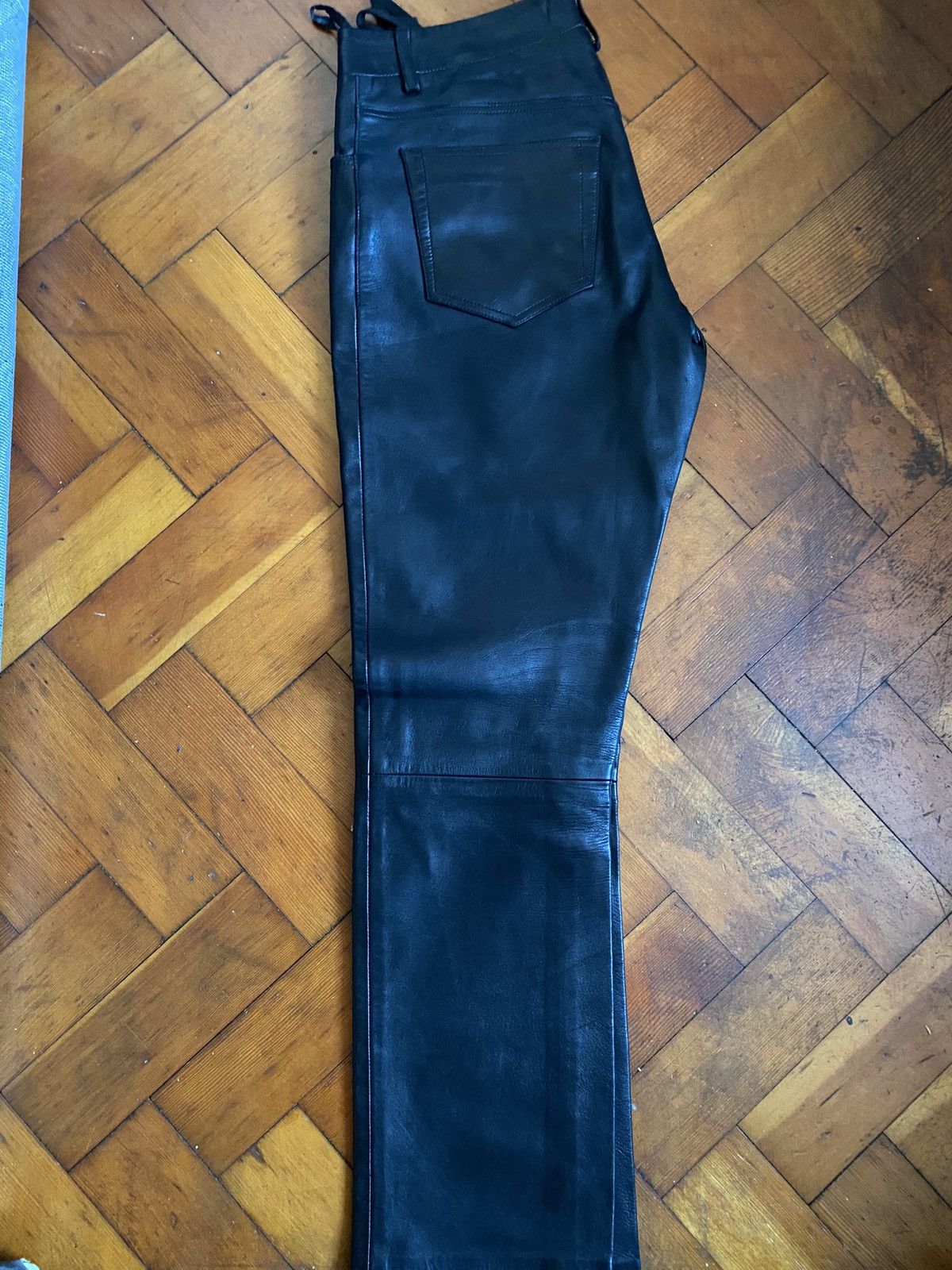 Helmut Lang Helmut Lang Leather Trousers Size US 30 / EU 46 - 2 Thumbnail