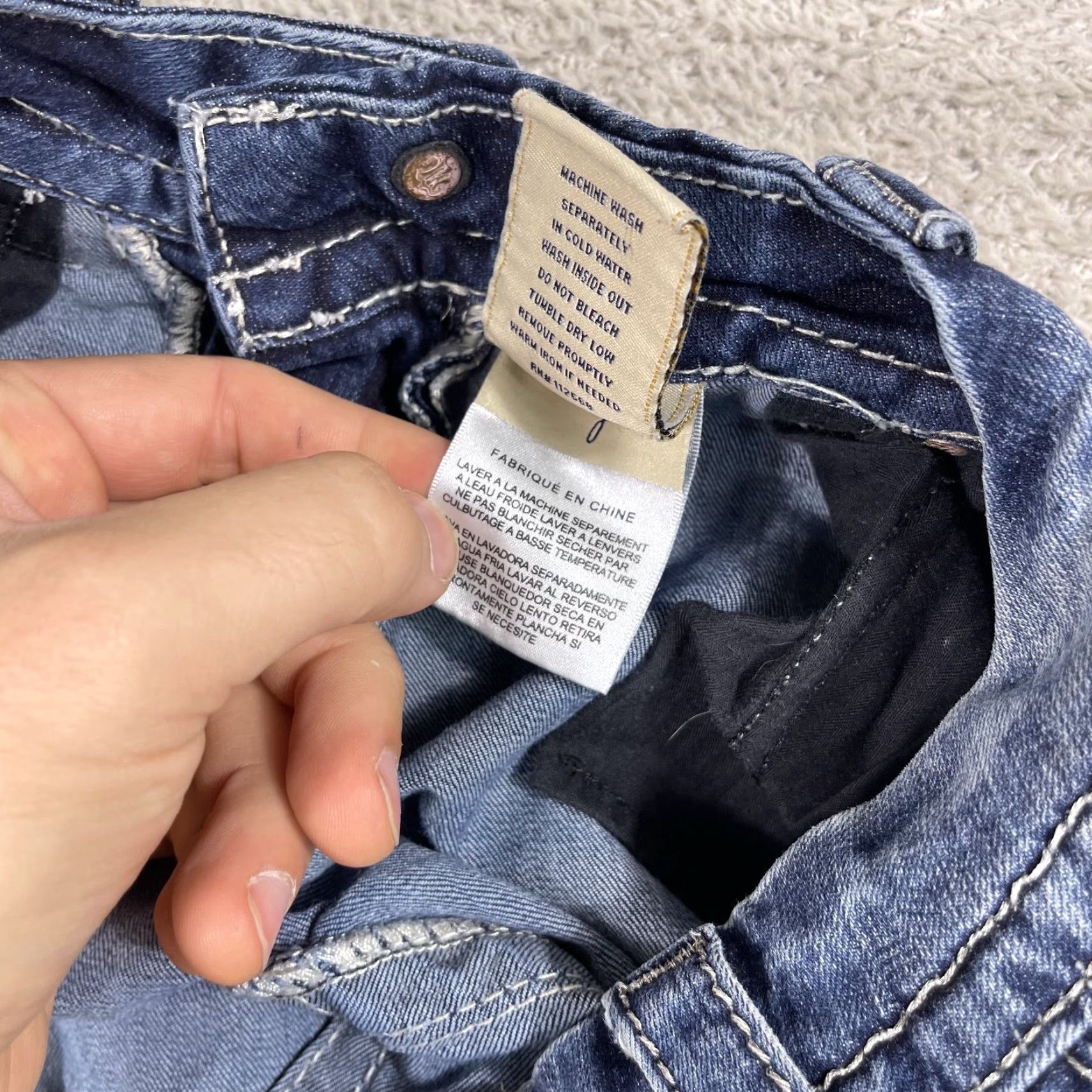 Vintage Judy Blue Mid Rise Easy Skinny Jeans Womens 27x33 Blue Grunge Y2K Faded Stretch Grunge Jeans Size 27" / US 4 / IT 40 - 7 Thumbnail