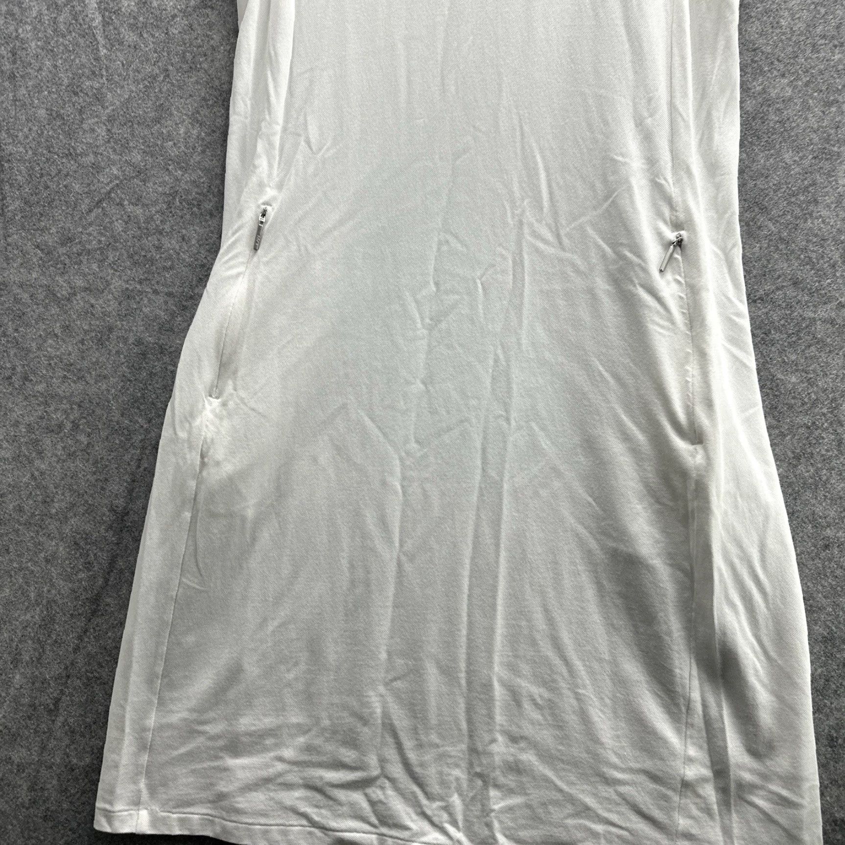 KJUS Kjus Mini Dress M White Sleeveless Sport Fit V-Neck Solid Golf Tennis Pickleball 90s Womens Size M / US 6-8 / IT 42-44 - 5 Thumbnail