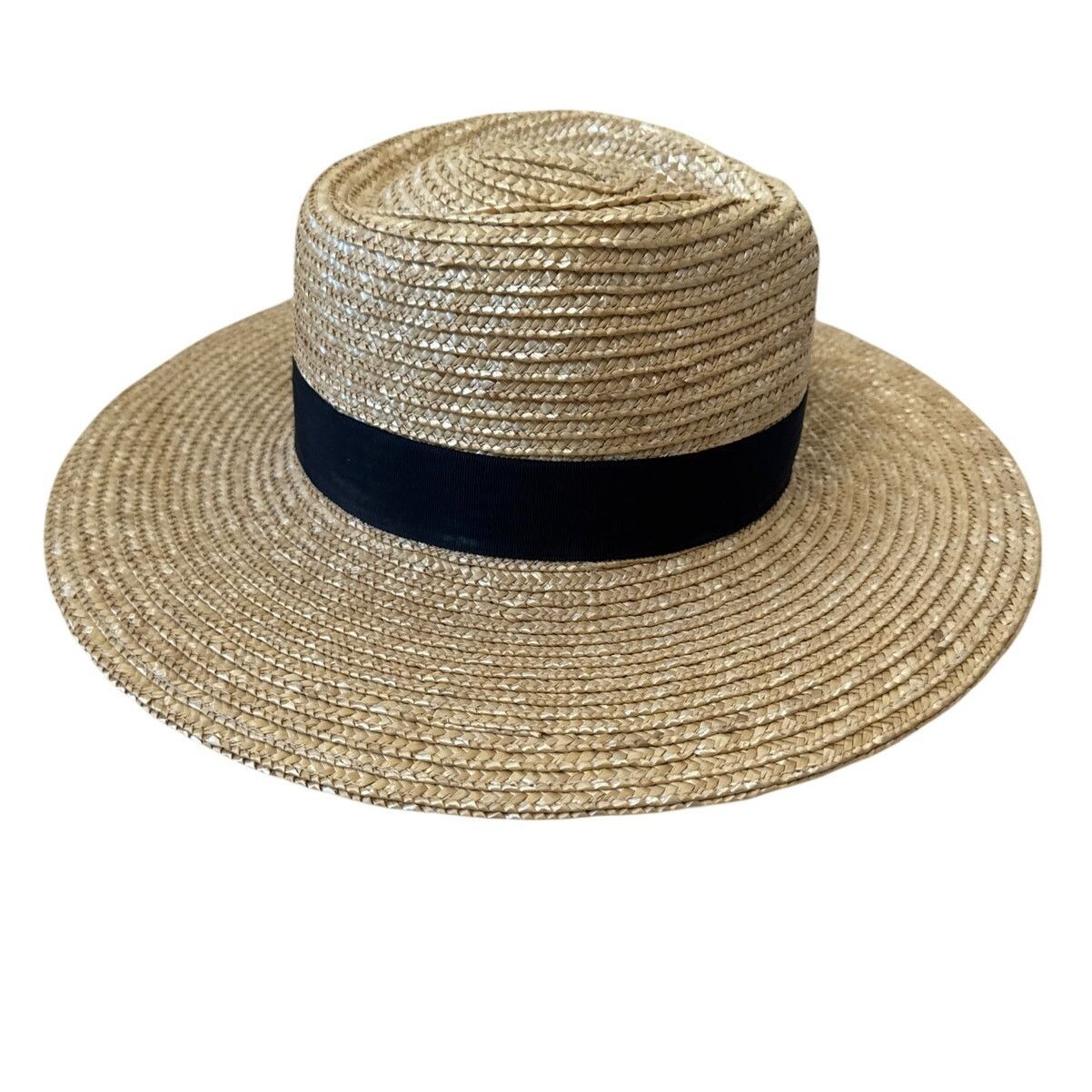 Brixton BRIXTON Joanna Wheat Straw Hat Black Ribbon Size Medium Size ONE SIZE - 5 Thumbnail