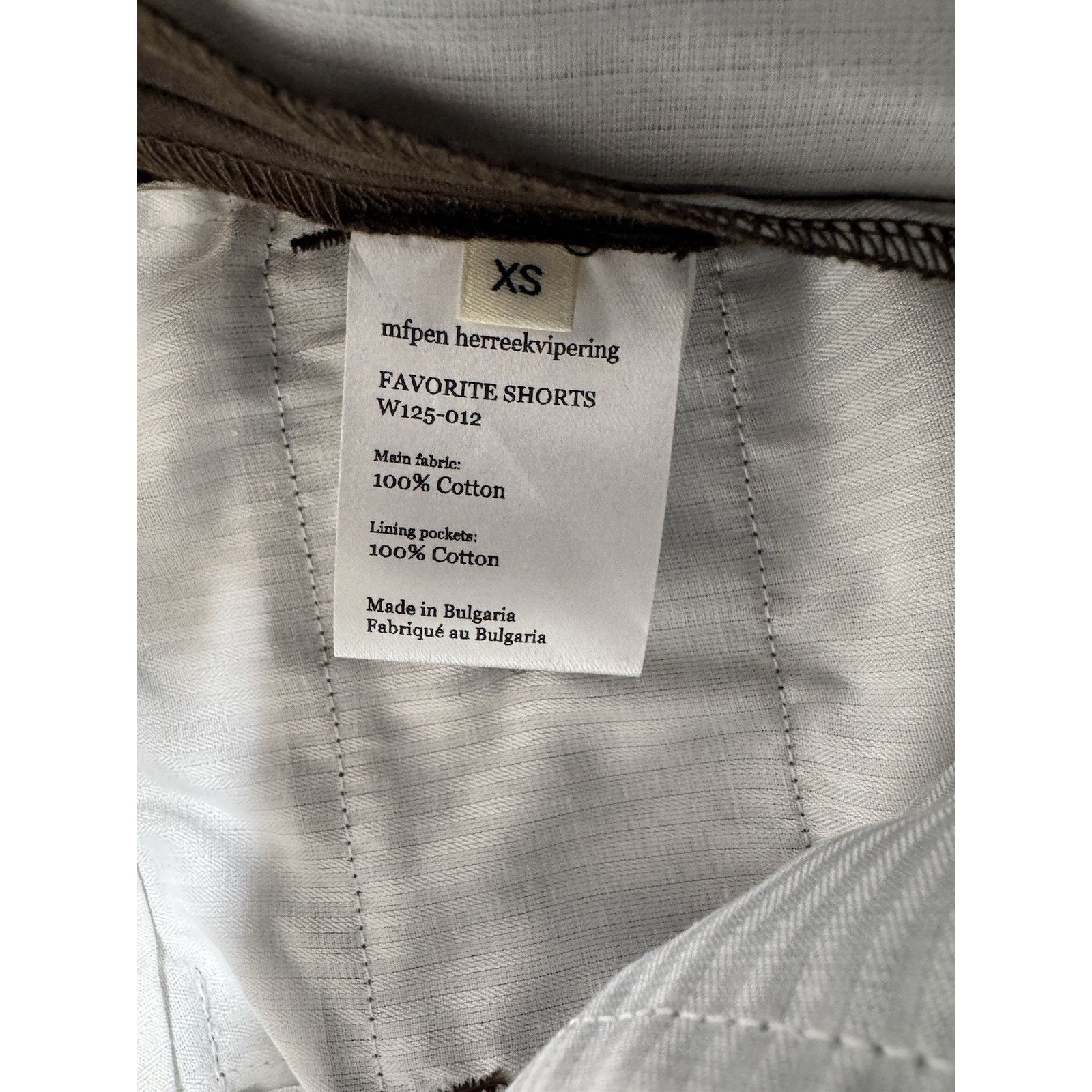Mfpen mfpen Favorite Shorts Dark Brown XS Size 24" / US 00 / IT 34 - 4 Thumbnail