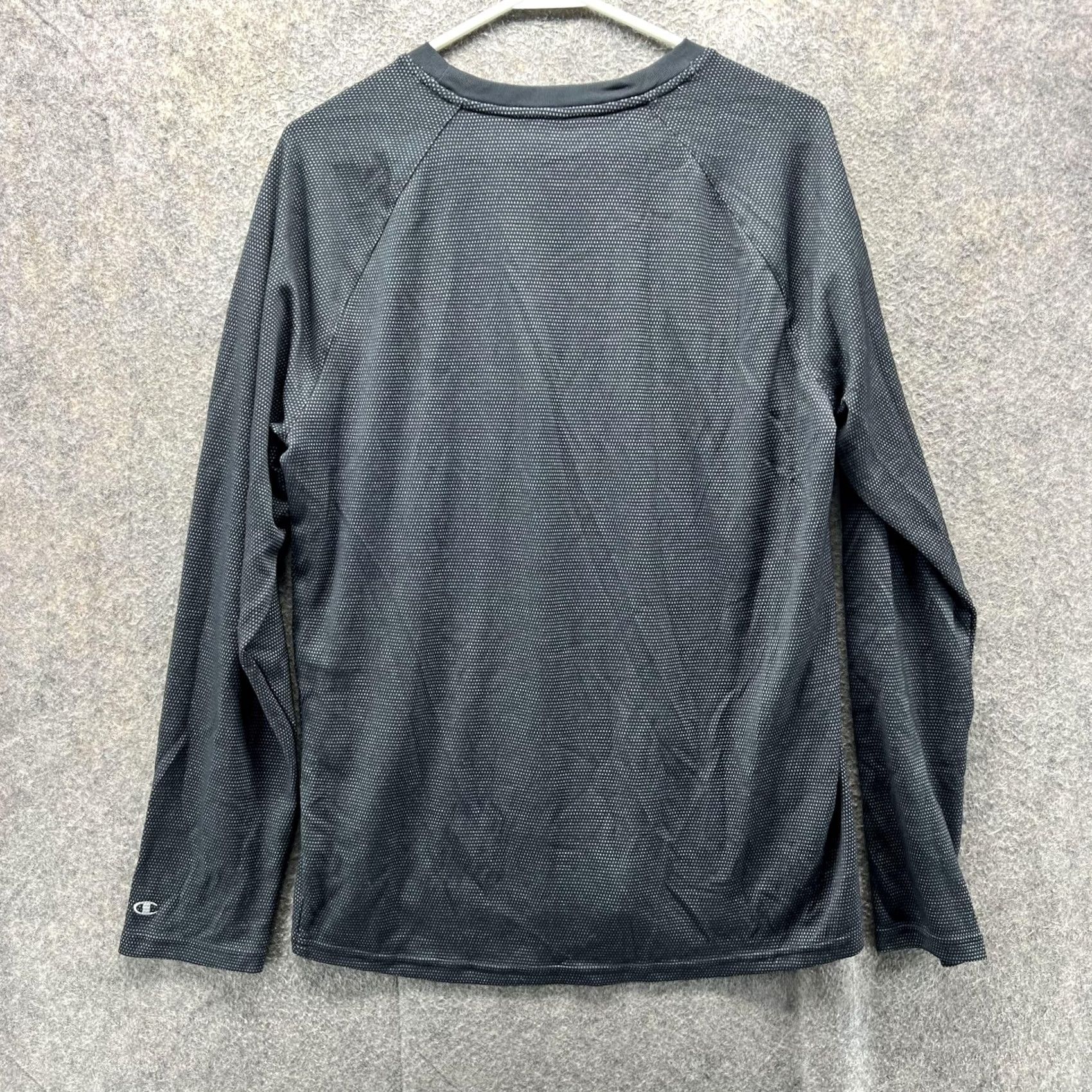 Champion Champion Shirt Mens M Gray Long Sleeve Performance Crewneck Size US M / EU 48-50 / 2 - 2 Thumbnail