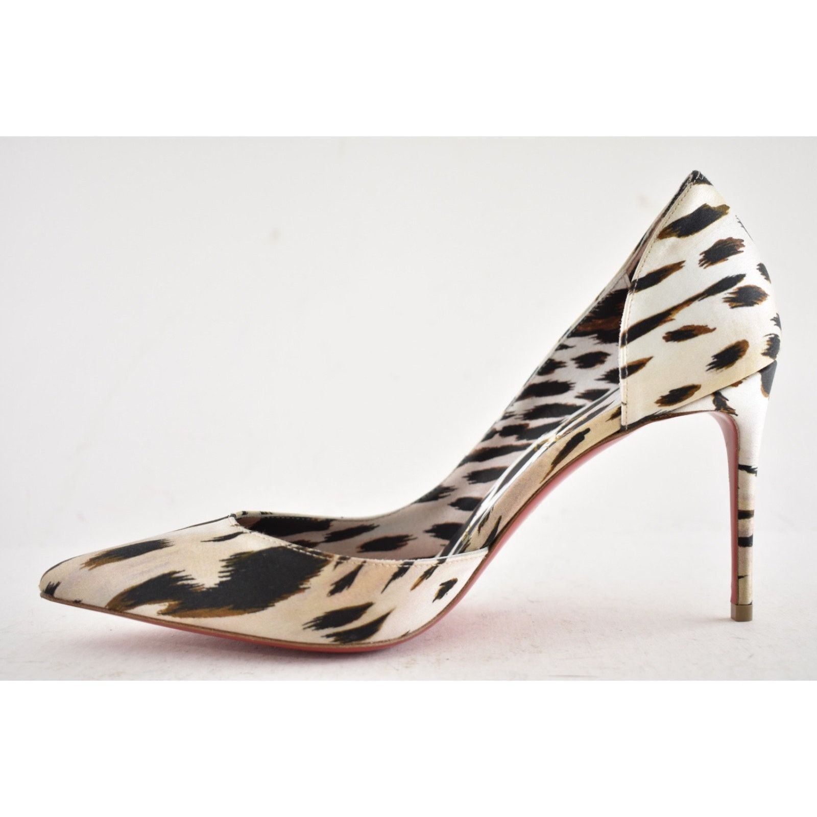 Christian Louboutin Christian Louboutin Iriza 85 Cheetah Crepe Heel Pump 38 Size US 8 / IT 38 - 7 Thumbnail