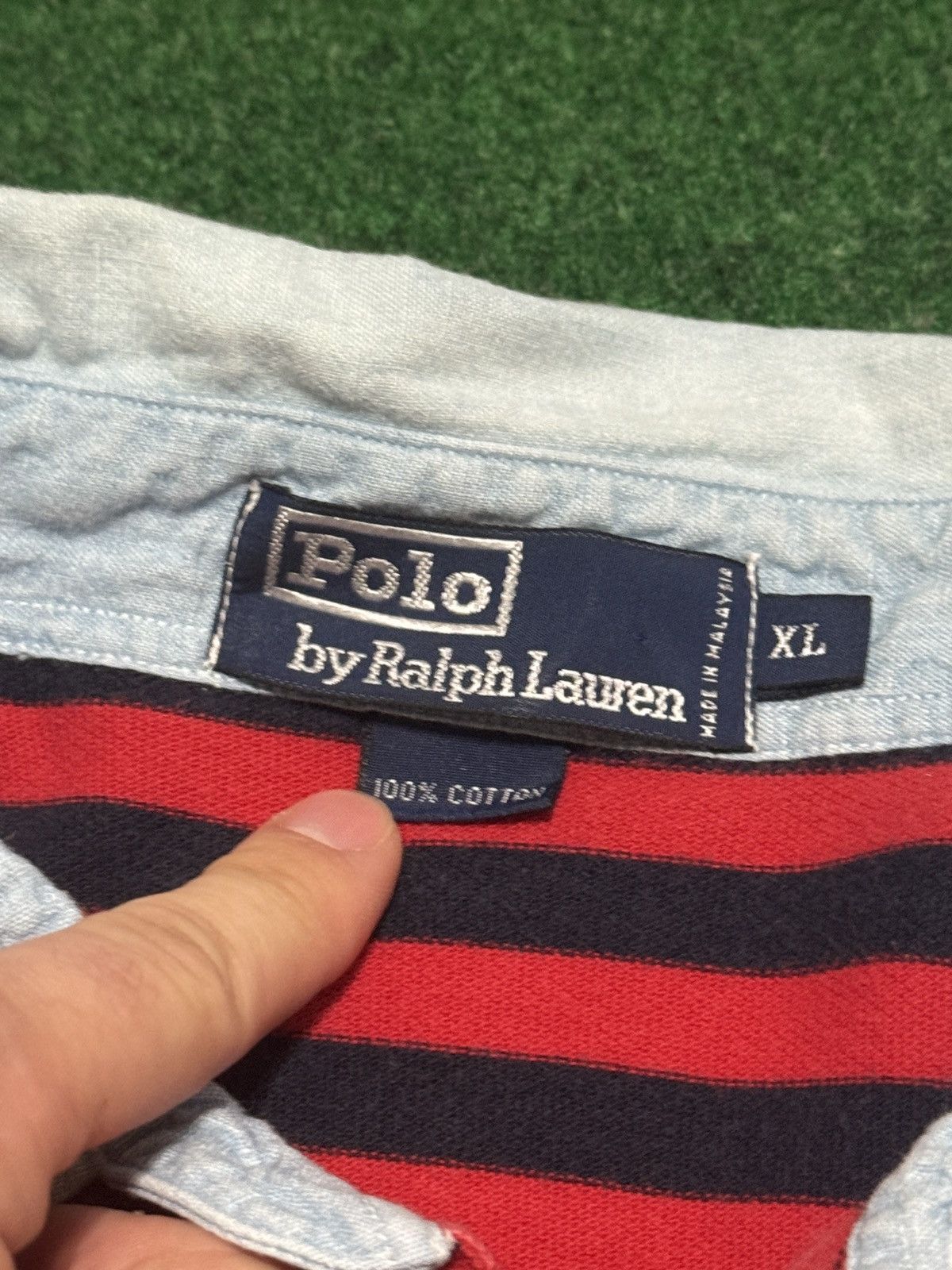 Polo Ralph Lauren Polo Ralph Lauren Vintage Golf Polo Shirt XL 90s Striped Size US XL / EU 56 / 4 - 3 Thumbnail