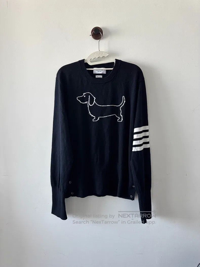 Thom Browne Thom Browne Blue Sweater Size US XL / EU 56 / 4 - 1 Thumbnail