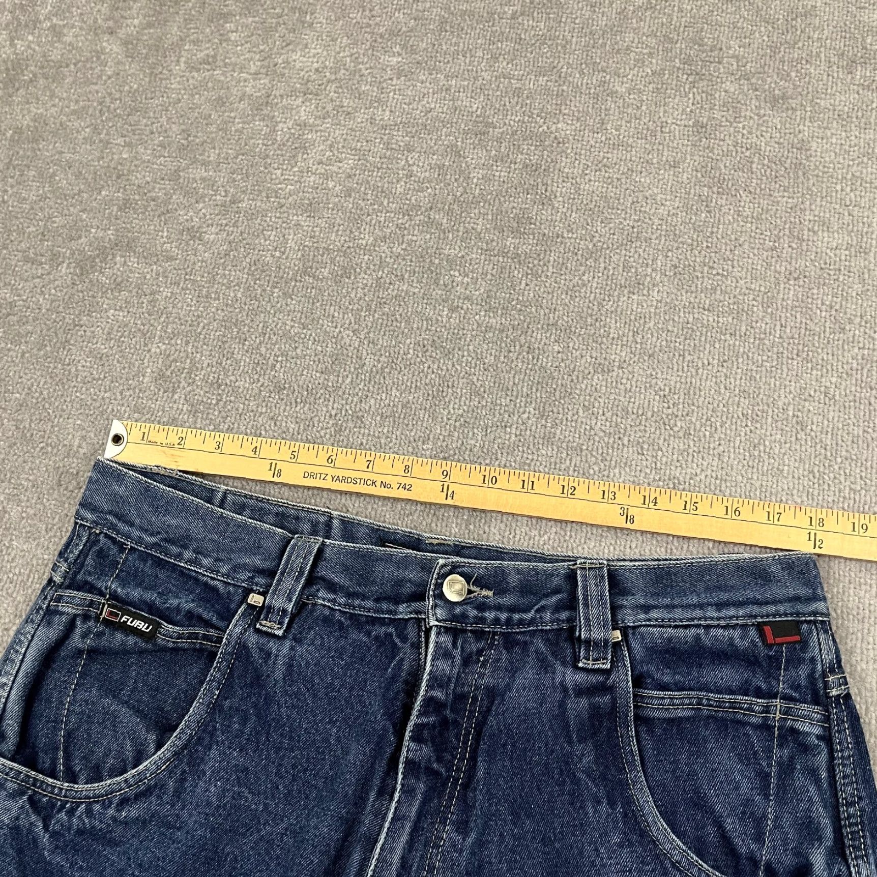 Fubu VINTAGE FUBU Jeans Mens 36 x 32 Straight Blue Denim Cargo Skater Hip Hop Y2K Mens Size US 36 / EU 52 - 5 Thumbnail