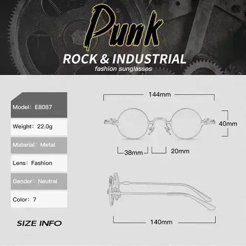 Other Small Round Sunglasses Women Men UV400 Size ONE SIZE - 4 Thumbnail