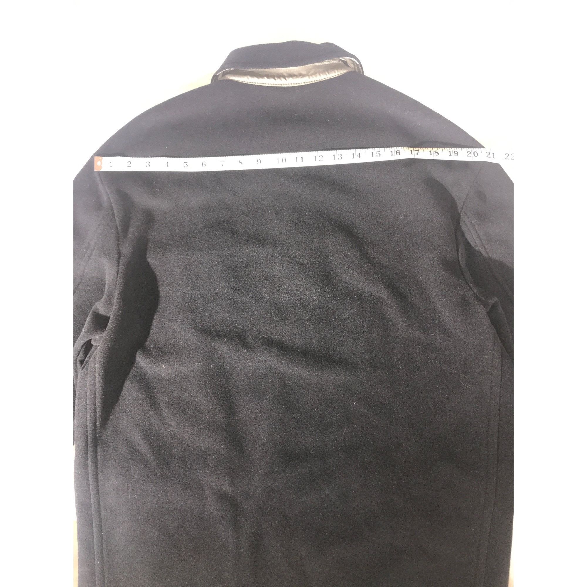 Krizia Krizia Jeans Women's Black Wool Zip Button Jacket Size M / US 6-8 / IT 42-44 - 7 Thumbnail