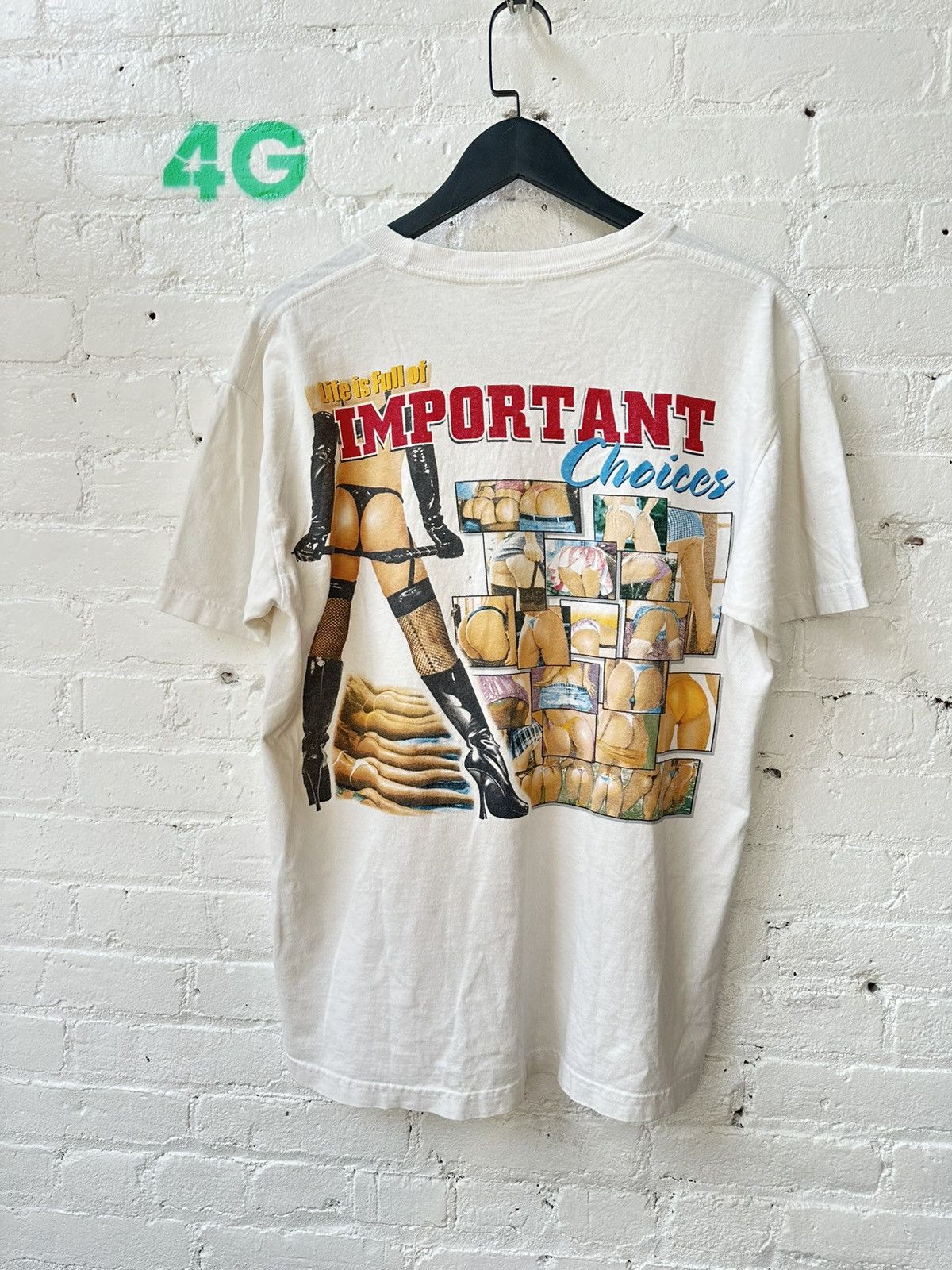Vintage VINTAGE IMPORTANT CHOICES PERVERTED T Size US L / EU 52-54 / 3 - 4 Thumbnail