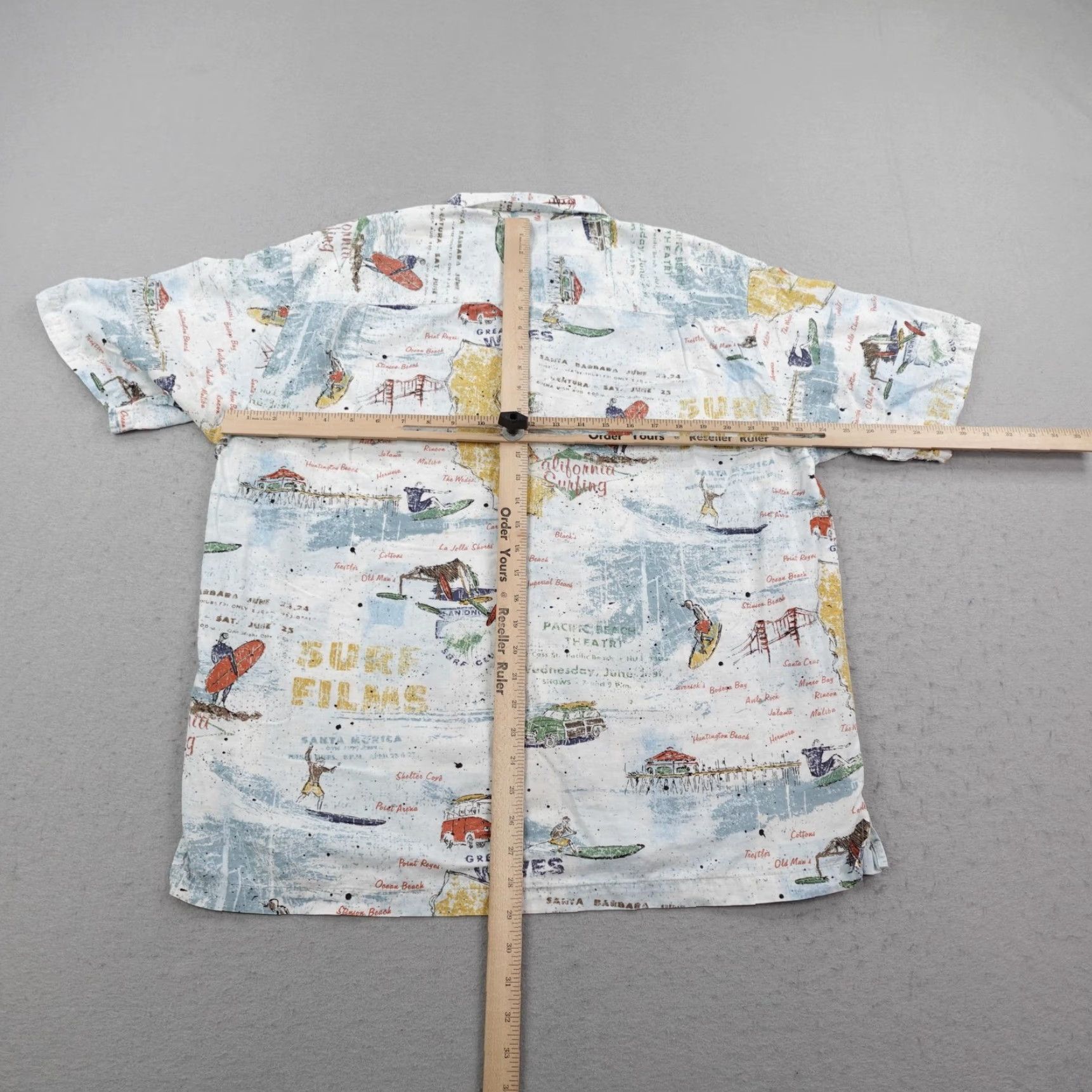 Vintage VINTAGE Kahala Shirt Men XL Button Up Short Sleeve White Blue Hawaiian Aloha California Surf Map Camp Graphic Print Beach Tropical 90s Mens Size US XL / EU 56 / 4 - 5 Thumbnail
