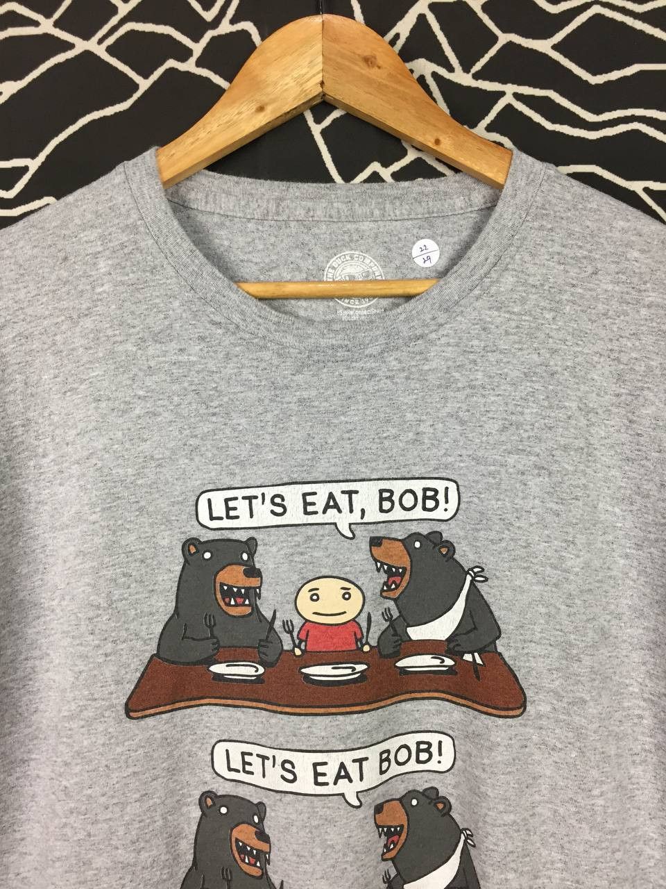 Vintage The Duck Company Commas Save Lives Let's Eat Bob Tee Size US L / EU 52-54 / 3 - 3 Thumbnail