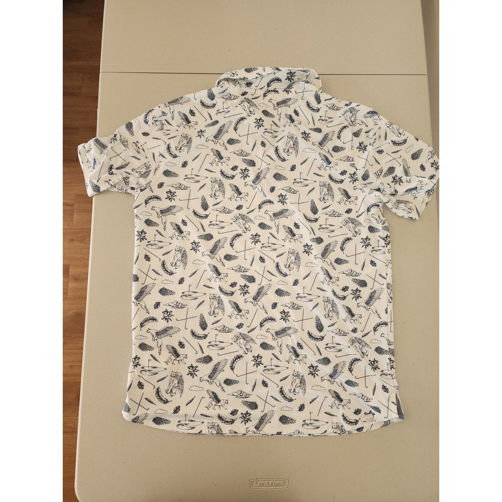 Puma Puma Cloudspun Atmos Golf Polo Medium Flying Cat Feathers Size US M / EU 48-50 / 2 - 2 Thumbnail