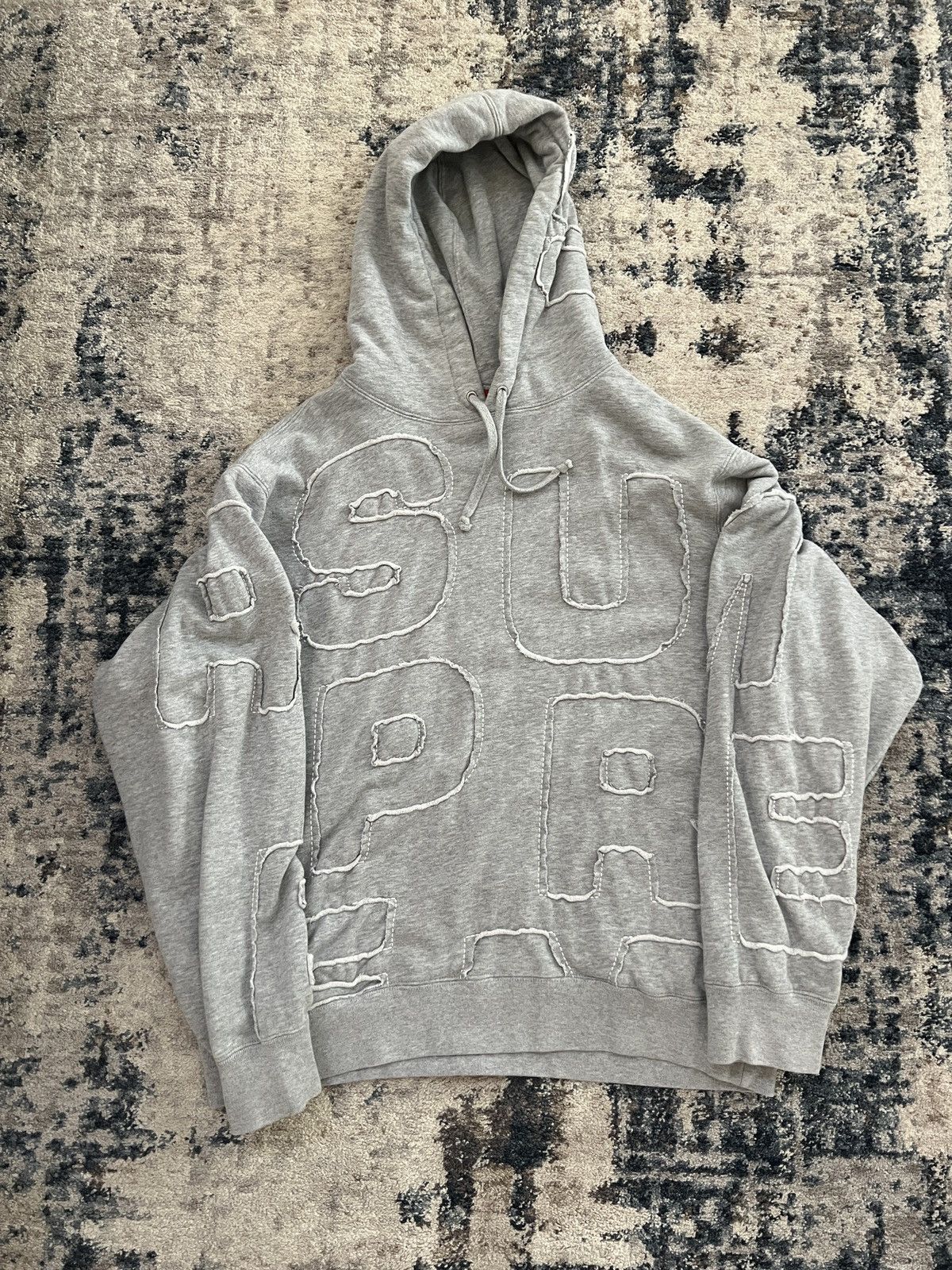 Supreme cutout letters hoodie sale