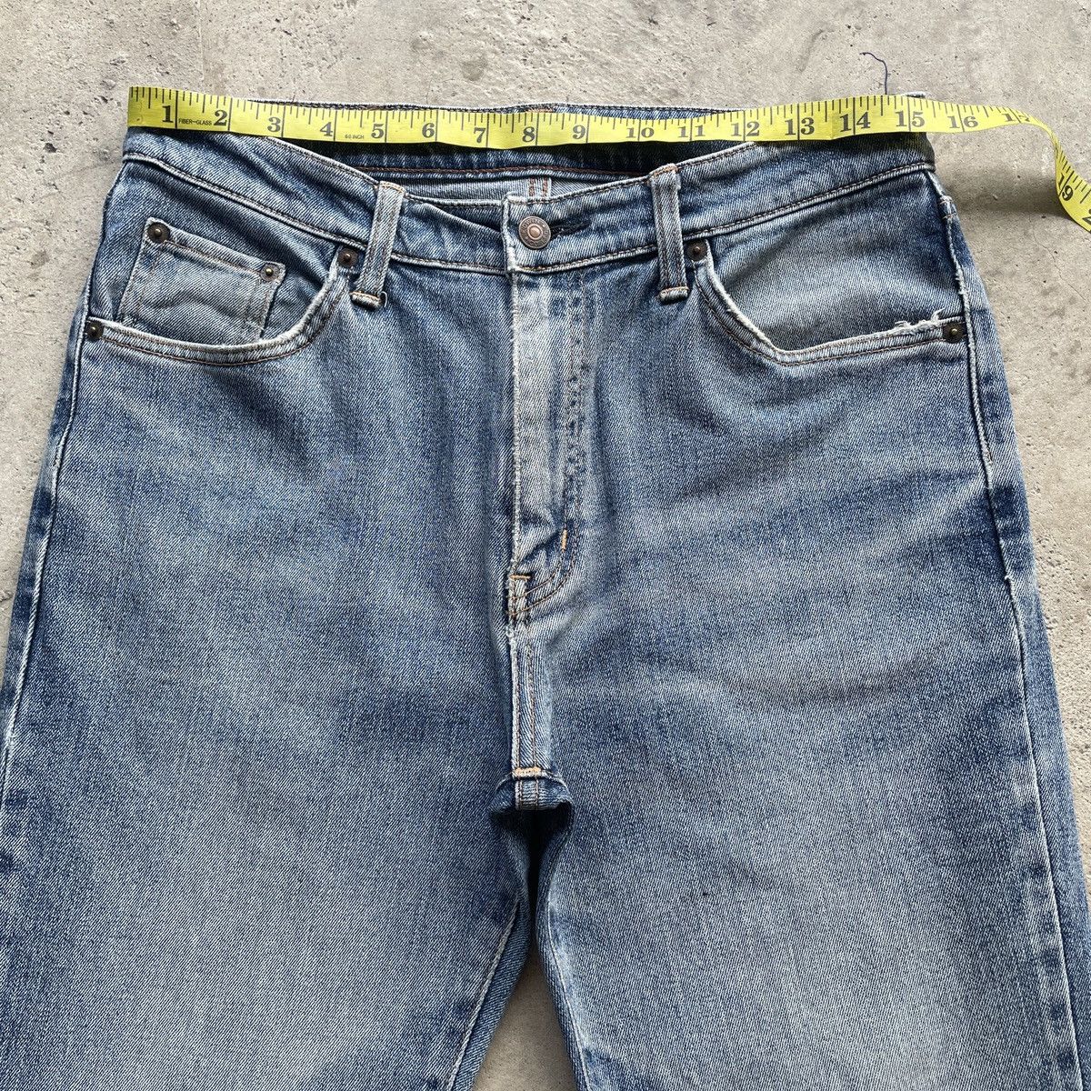 Japanese Brand W31 Vintage Edwin Faded Denim Distressed Jeans Pants Japan Size US 31 - 5 Thumbnail