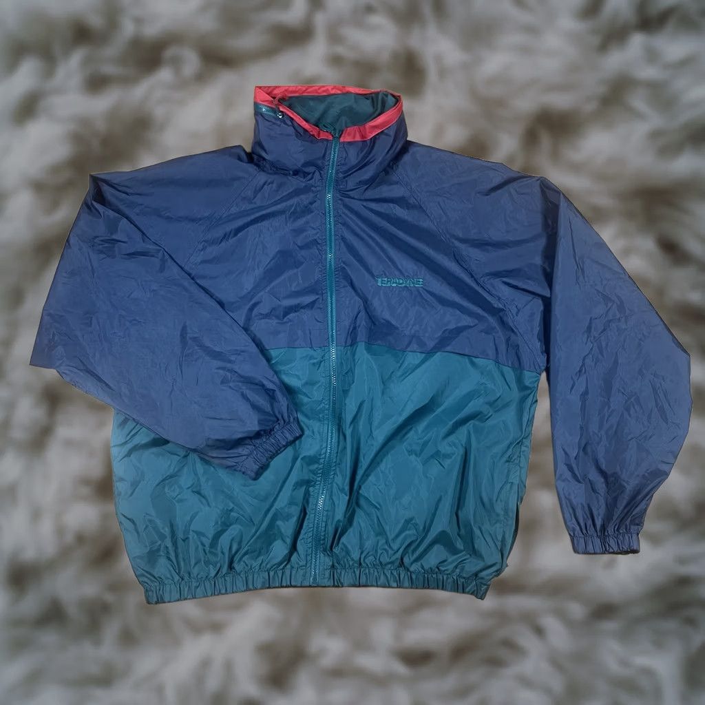 Dunbrooke Dunbrooke Windbreaker Jacket Men XL Blue Green Full Zip Hooded WarmUp Windbreaker Jacket XL Men Size US XL / EU 56 / 4 - 1 Thumbnail