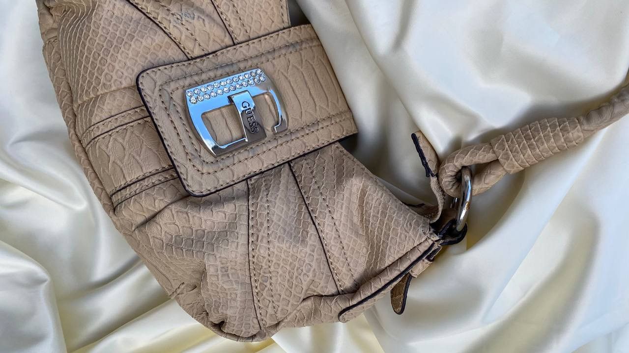 Vintage Vintage Guess beige shoulder bag Size ONE SIZE - 7 Thumbnail