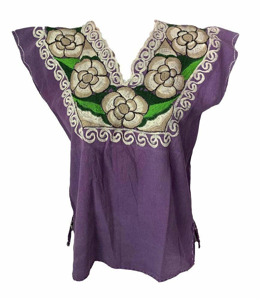 Designer Used Purple Hand Made Bluse L Size L / US 10 / IT 46 - 1 Thumbnail