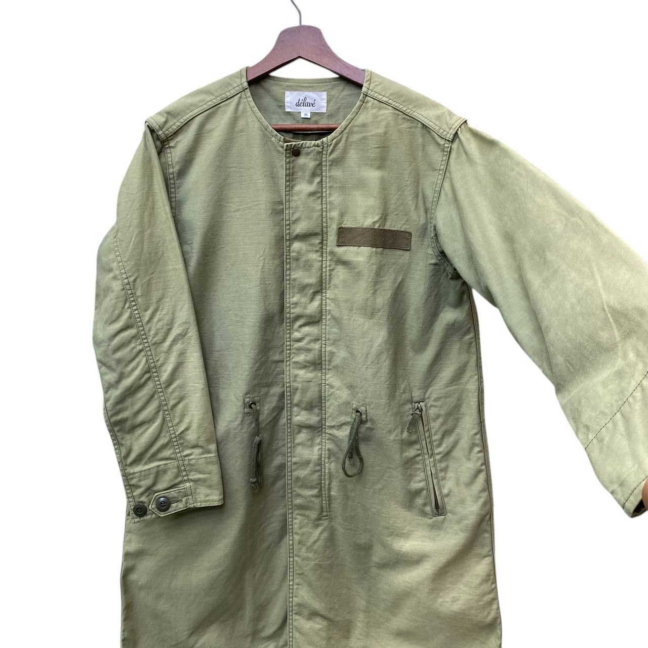 Japanese Brand DE'LAVE JAPAN PARKA FADED GREEN MILITARY ROUNDNECK COLLAR Size US S / EU 44-46 / 1 - 5 Thumbnail