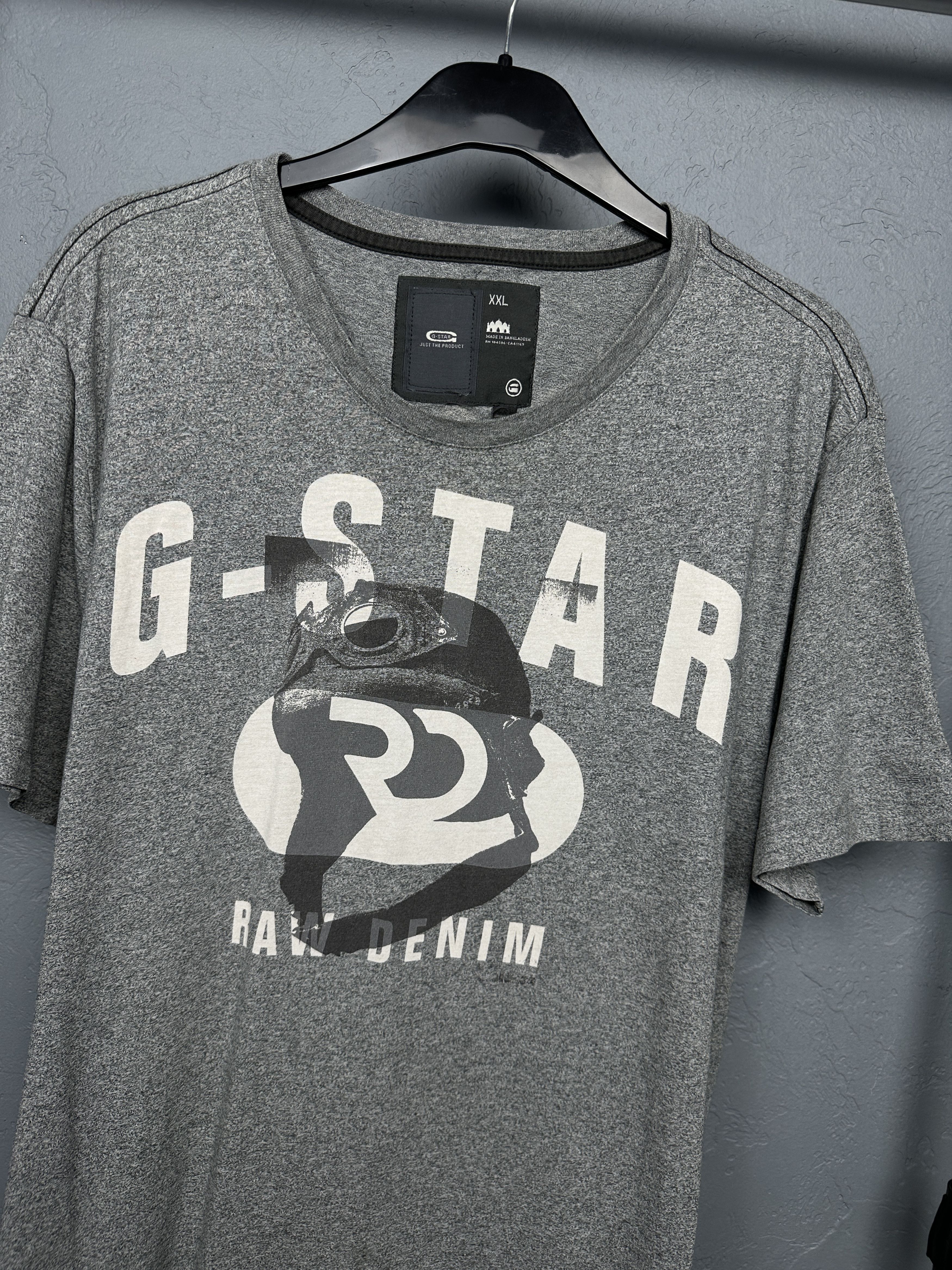 G-Star G Star Raw Mens Destrukt Crew Neck T-Shirt Size US XXL / EU 58 / 5 - 2 Thumbnail