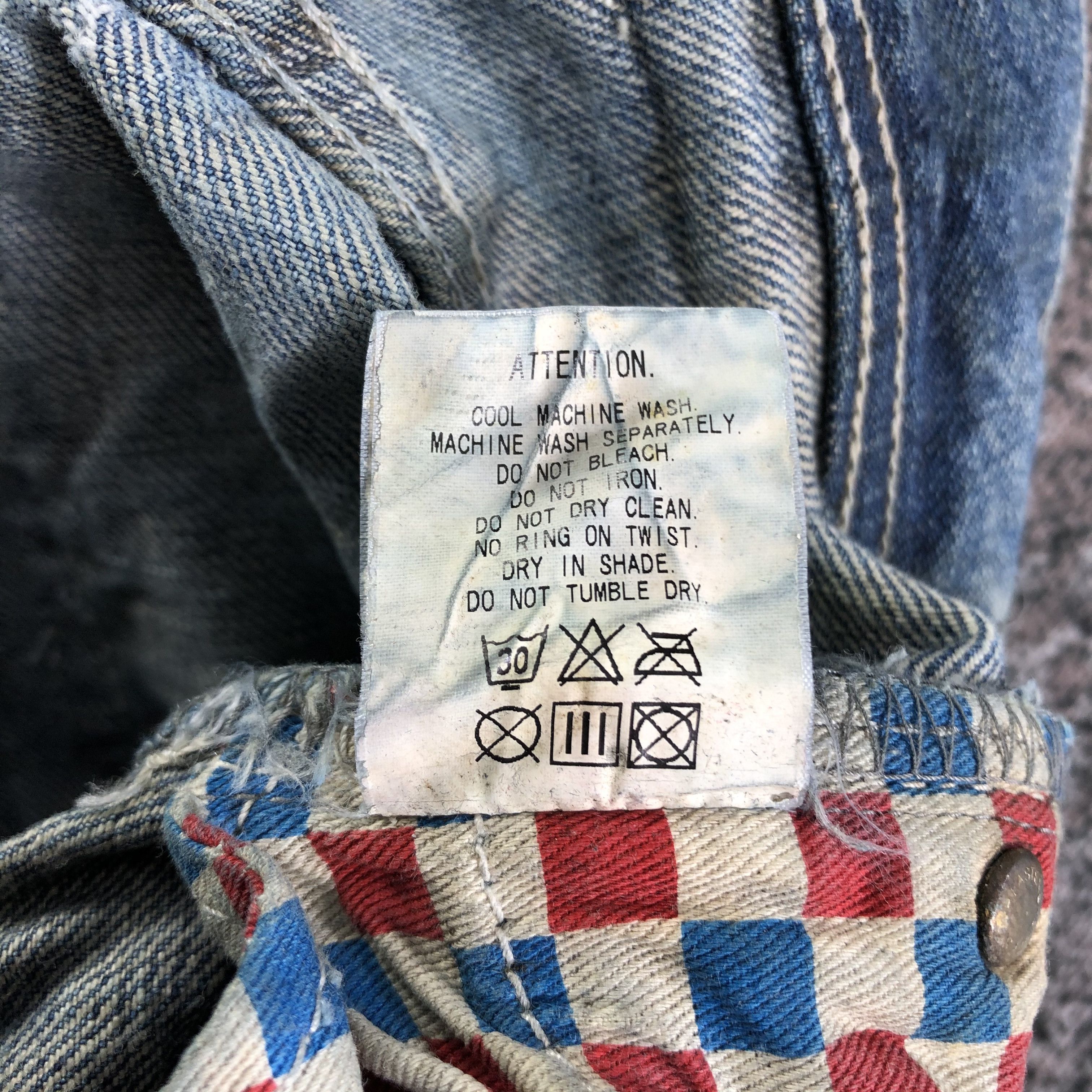 Japanese Brand Dirty Trash Finders Keepers Jeans Flare Denim KJ2432 Size US 30 / EU 46 - 11 Thumbnail