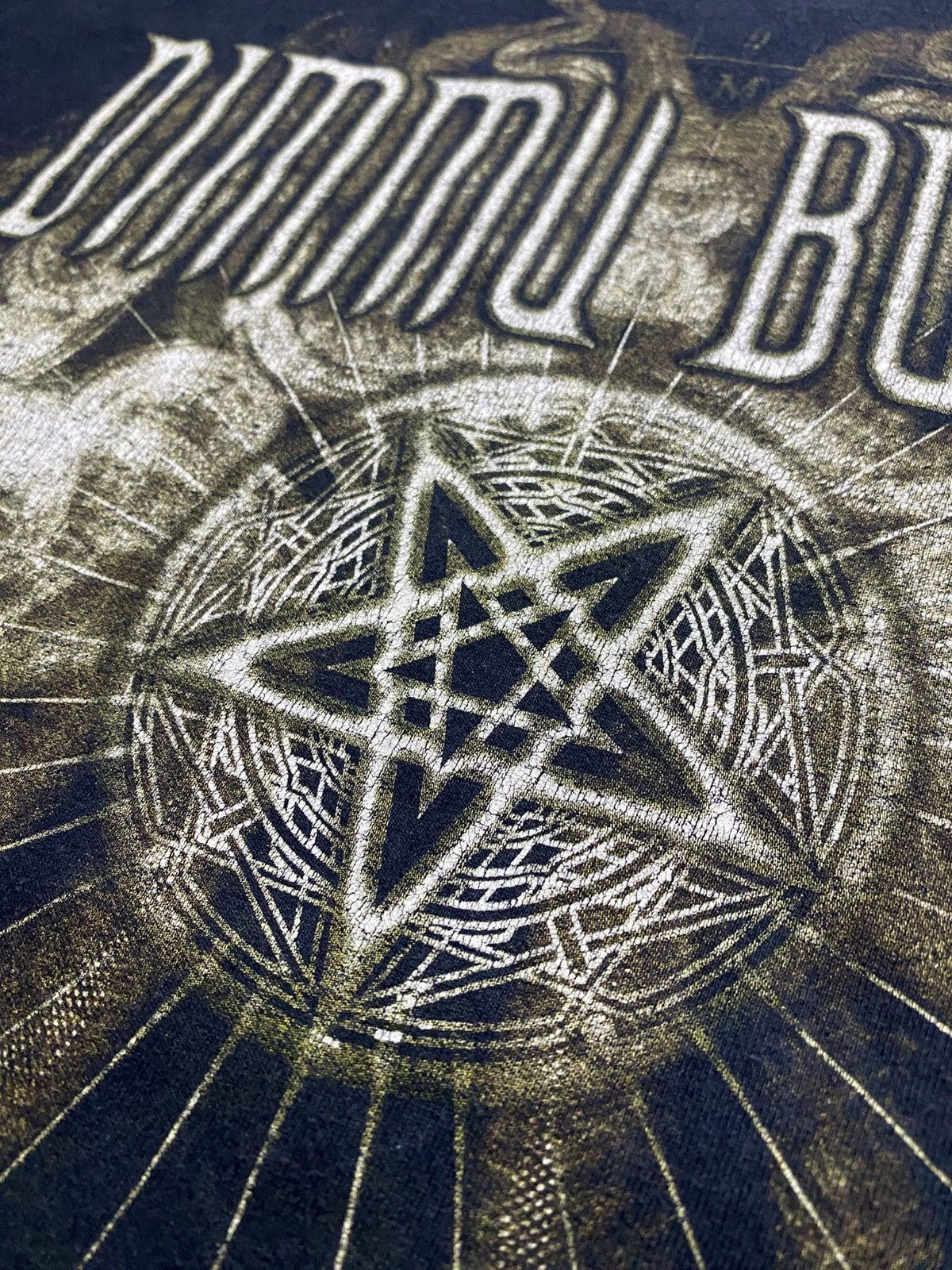 Band Tees × Vintage Vintage Dimmu Borgir in sorte diaboli 00’s y2k t shirt Size US L / EU 52-54 / 3 - 8 Thumbnail