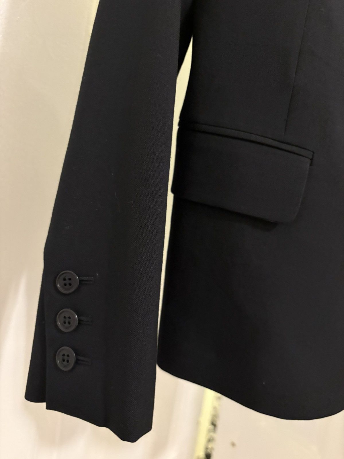 Saint Laurent Paris Saint Laurent Black Wool Blazer with Gold Embroidered Lapels Size 38R - 3 Thumbnail