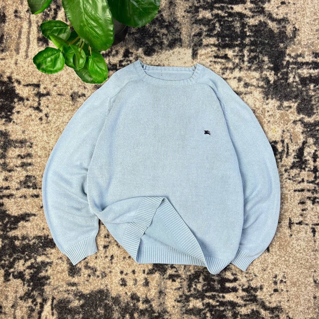 Burberry Burberry Mini Logo Vintage Y2K Knit Sweater Size US XL / EU 56 / 4 - 1 Thumbnail