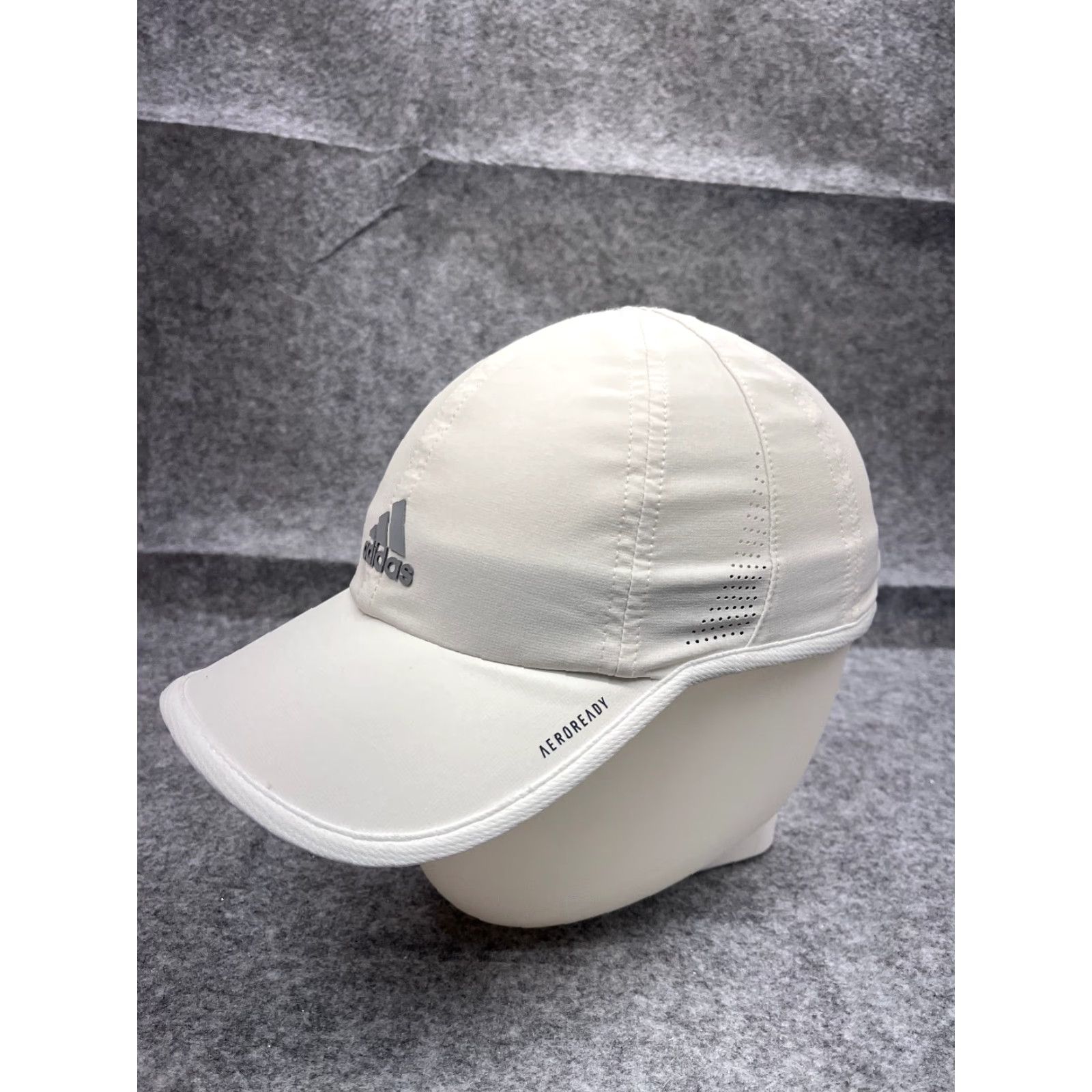 Adidas Adidas Hat Cap Strap Back Adult One Size White Polyester Run Gym Outdoor Baseball Cap Mens Size ONE SIZE - 4 Thumbnail