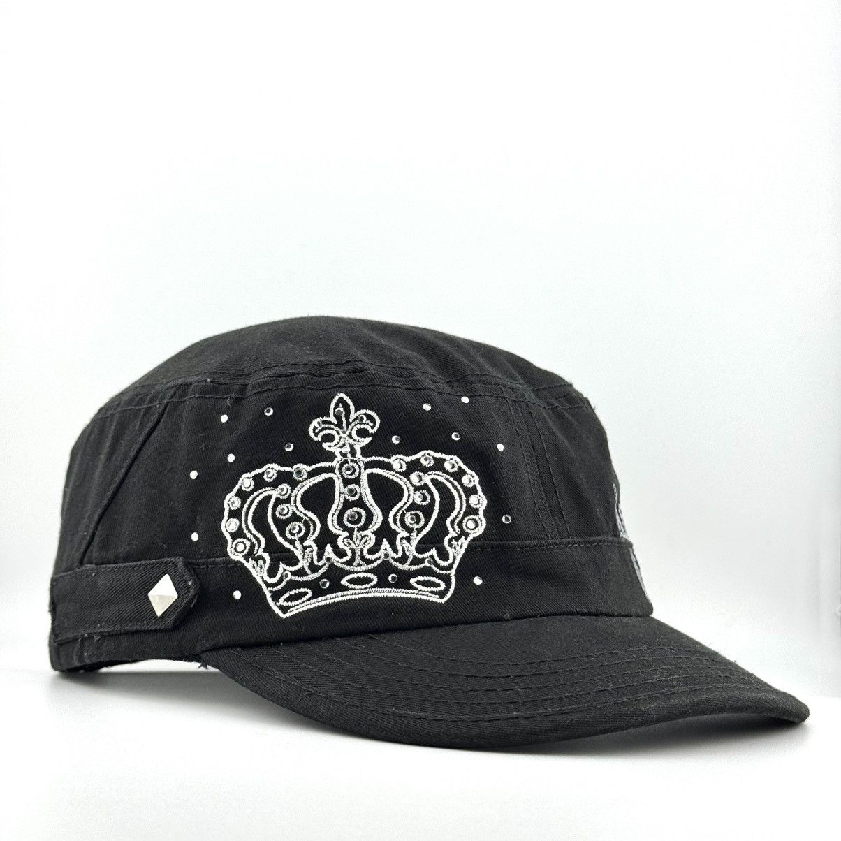 Hard Rock Cafe Hard Rock Couture Black Military Y2K Style Hat - Rare Size ONE SIZE - 4 Thumbnail