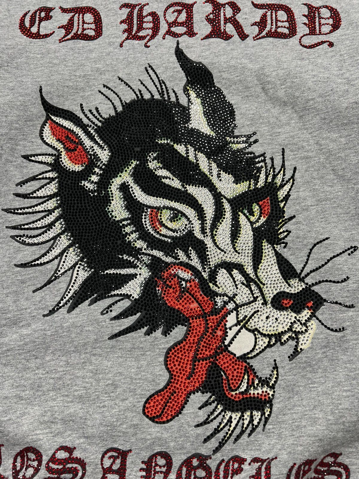 Ed Hardy Ed Hardy Big Bad Wolf Logo With Rhinestones Sweatshirt Size US S / EU 44-46 / 1 - 6 Thumbnail
