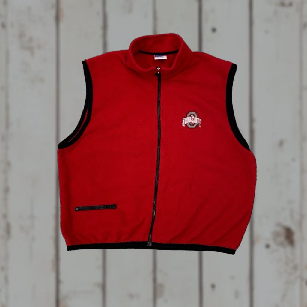 Champion VINTAGE Champion Ohio State Buckeyes Vest Mens XL Red Size US XL / EU 56 / 4 - 1 Thumbnail
