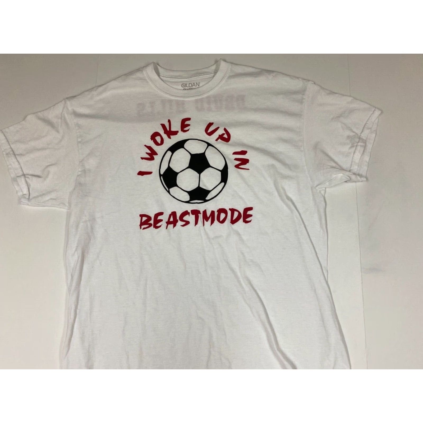 Gildan Nike Shirt Soccer Mens XL White Beastmode Druid Hills Atlanta Size US XL / EU 56 / 4 - 2 Thumbnail