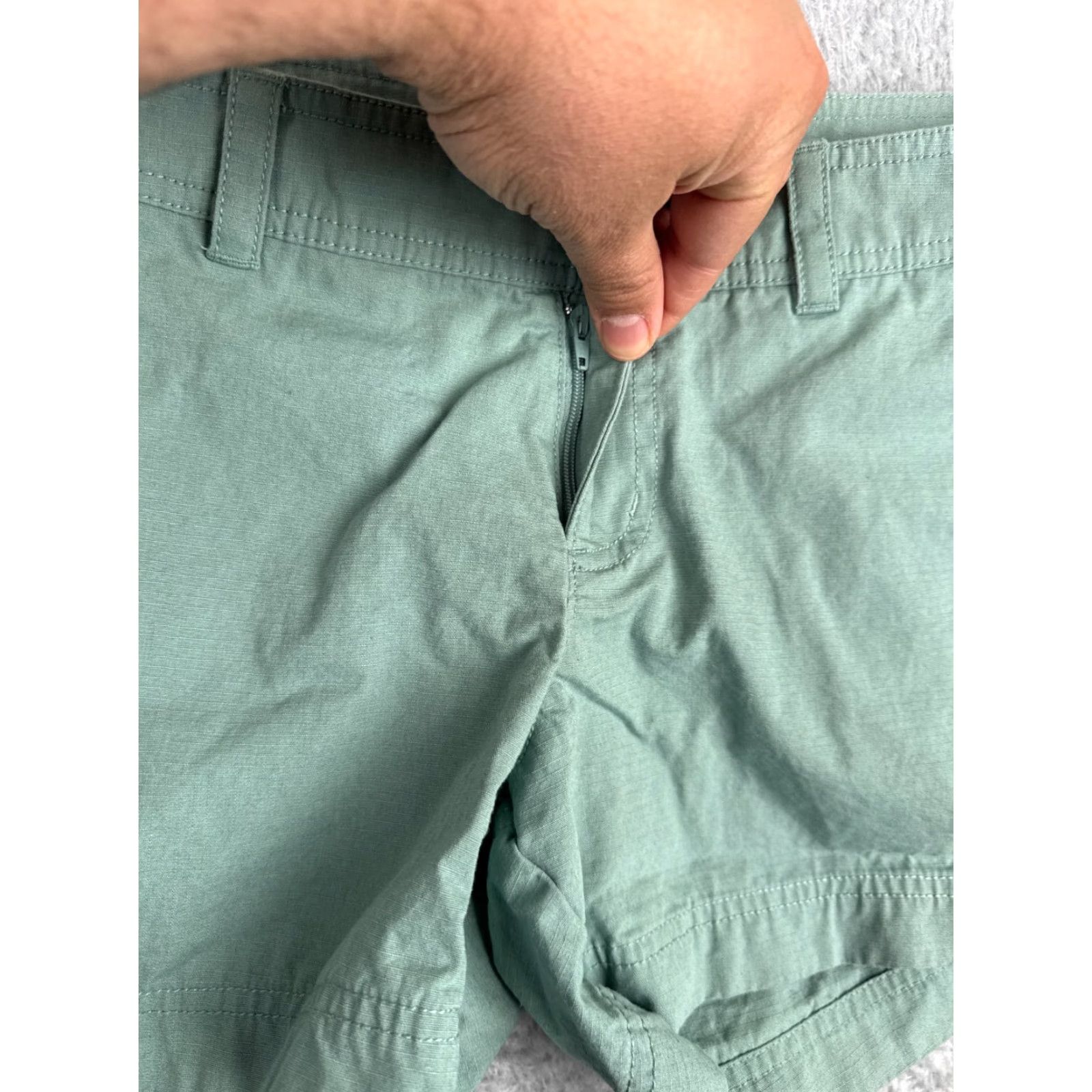 Vintage Columbia Womens Shorts 4 Green Chino Ripstop Cotton Hiking Camping 31x4 Size 27" / US 4 / IT 40 - 4 Thumbnail
